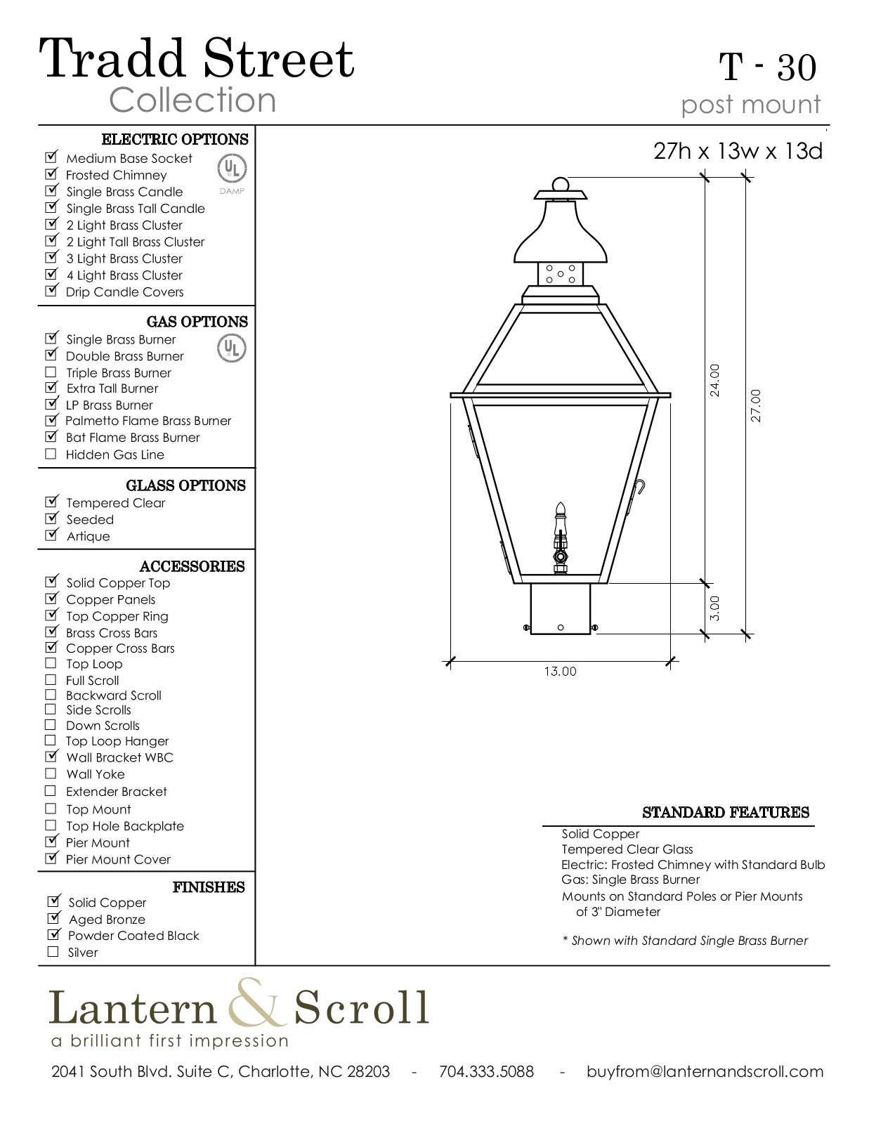 Lantern & Scroll LASC1146 Specifications - ManualMachine.com