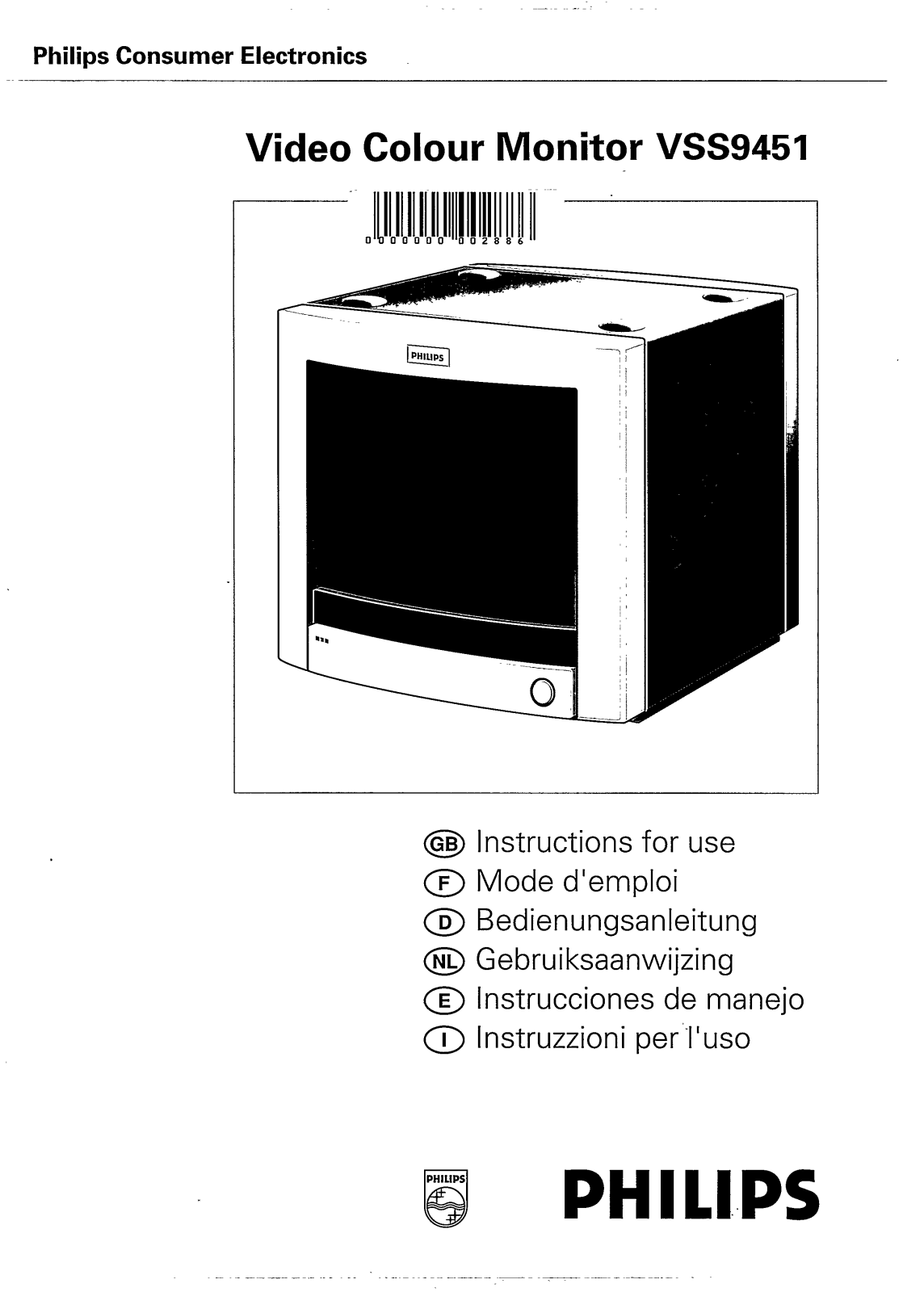 Philips VSS9451/00T User Manual