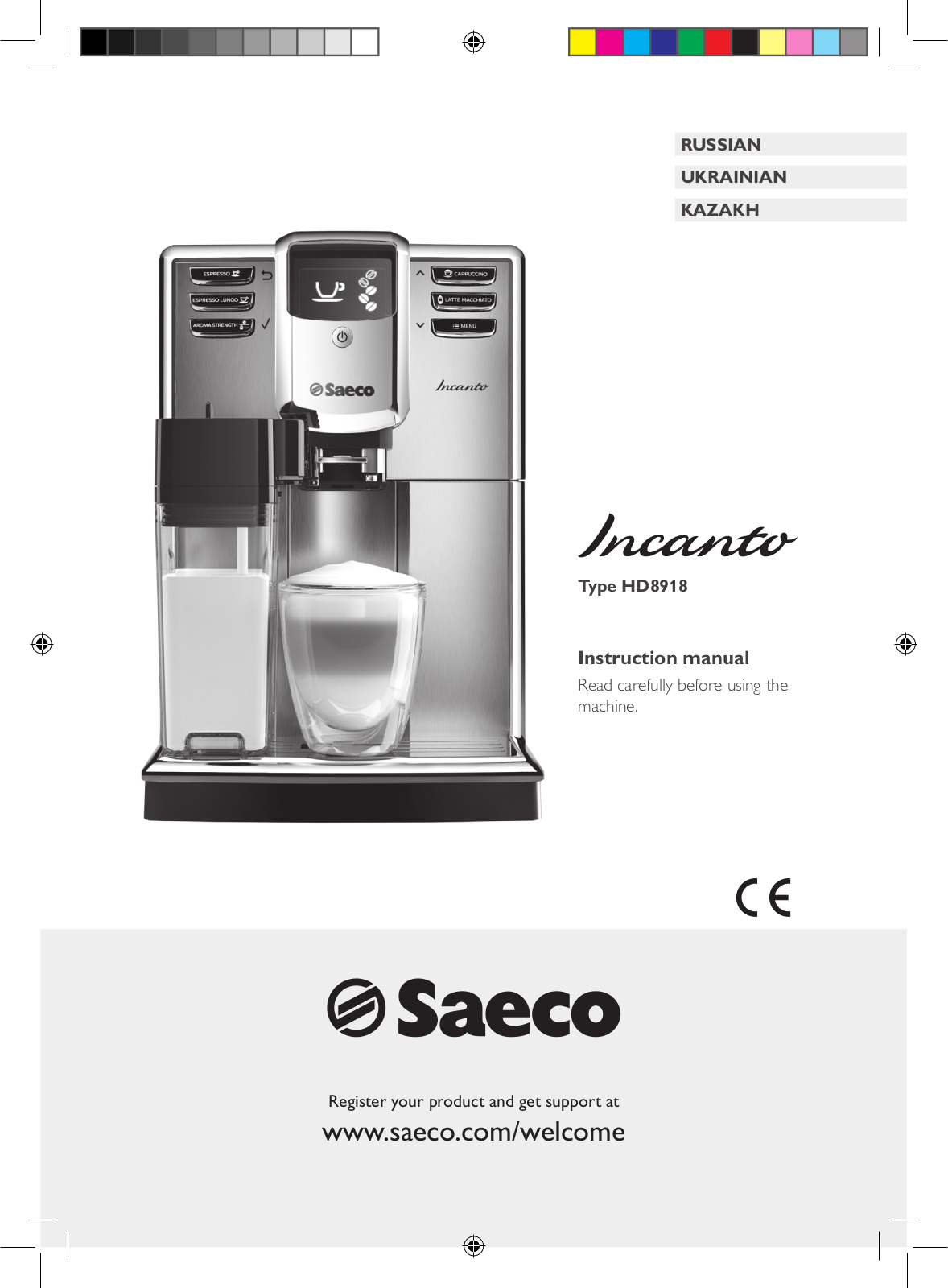 Saeco HD8918 User Manual