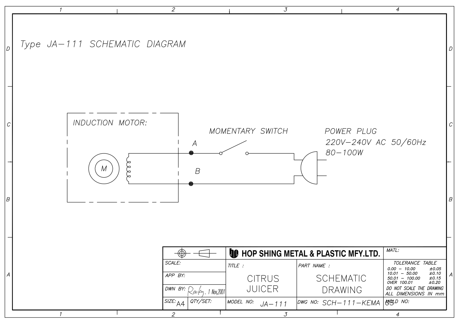 Vitek VT-1615 Schematic