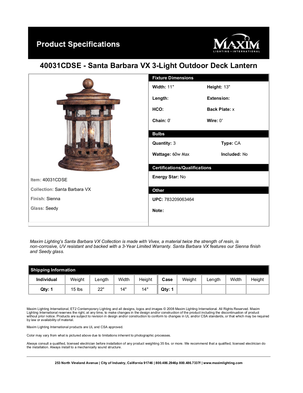 Loon Peak W004703176 Specifications - ManualMachine.com