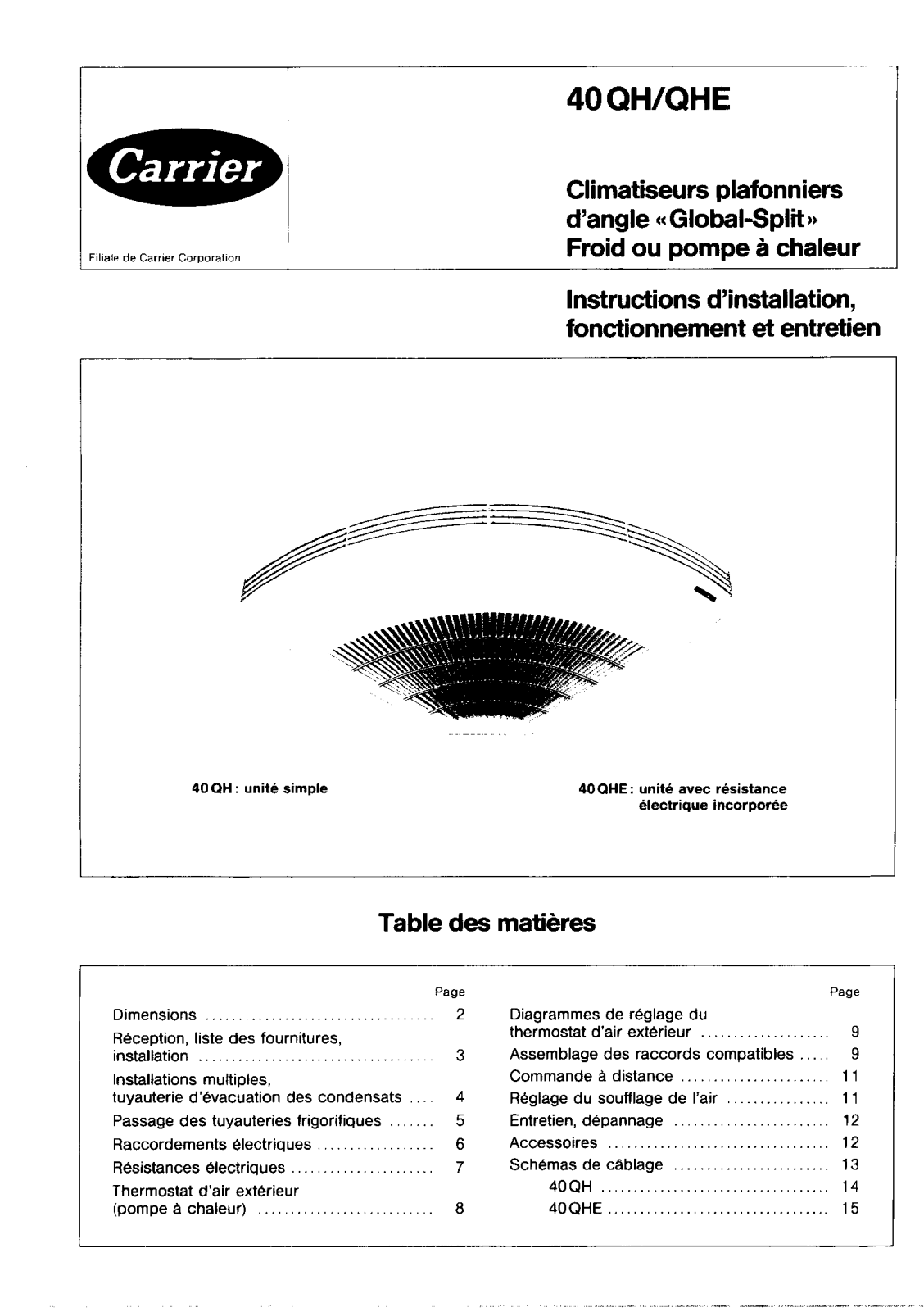 Carrier 40QHEIOM User Manual