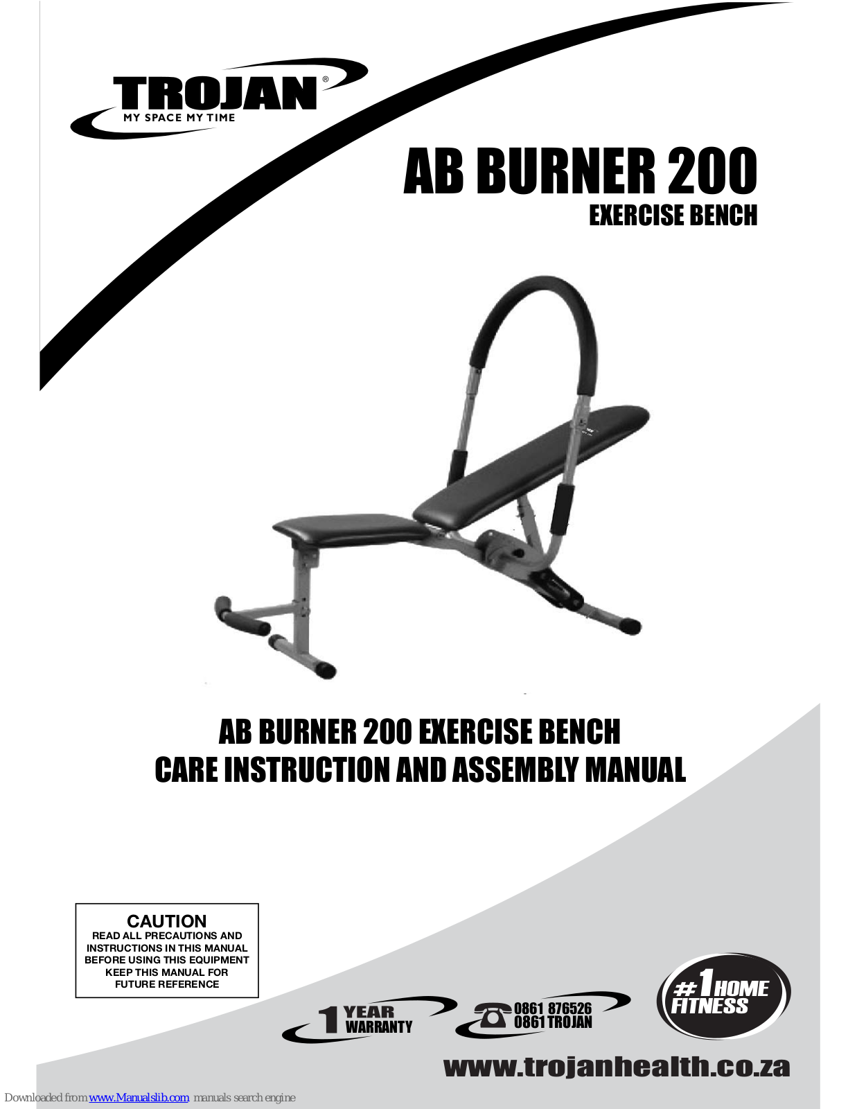 Trojan AB BURNER 200 Care Instructions And Assembly Manual