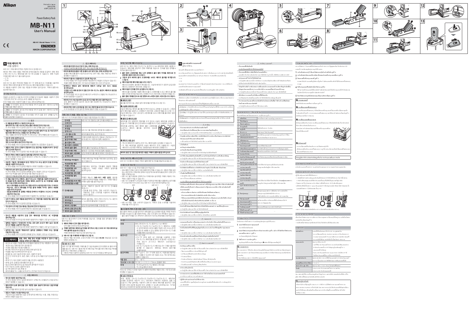 Nikon MB-N11 user's Guide