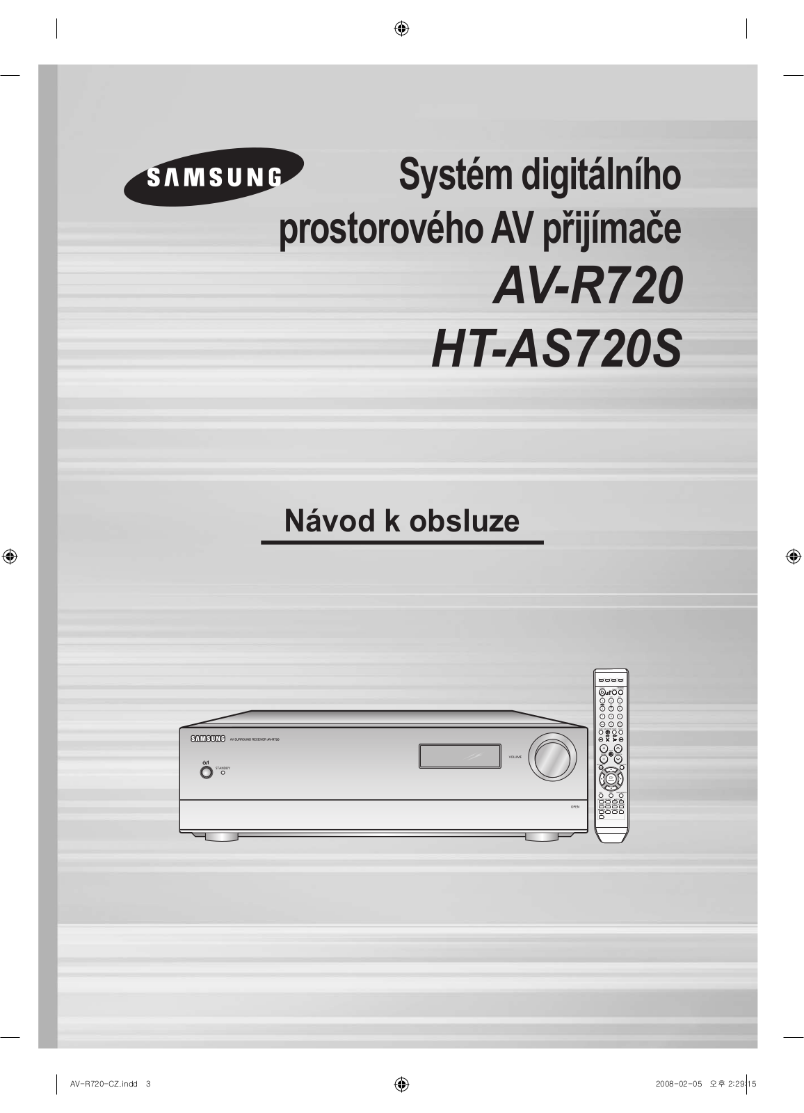 Samsung HT-AS720, HT-AS720SR, HT-AS720S User Manual