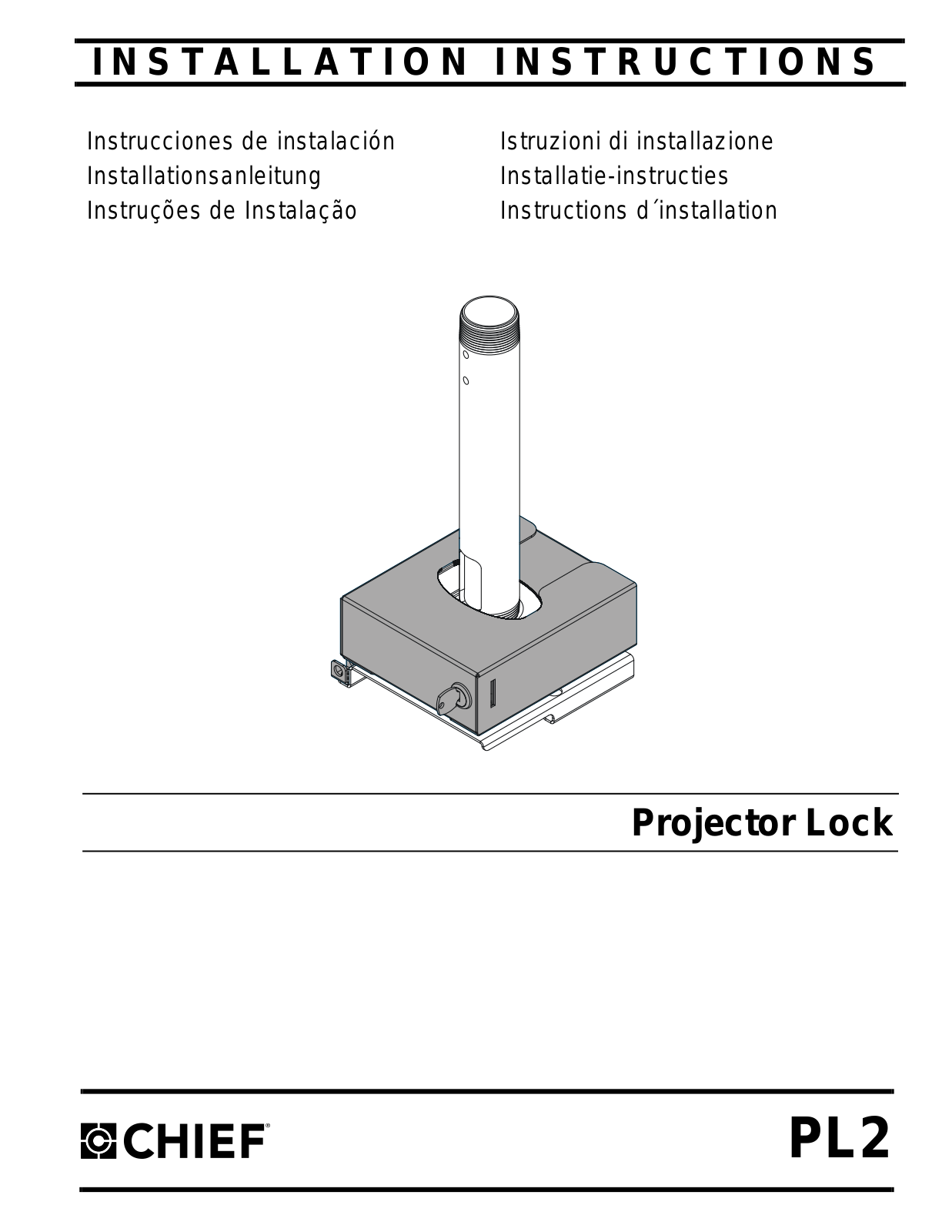 Chief Manufacturing PL2 User Manual