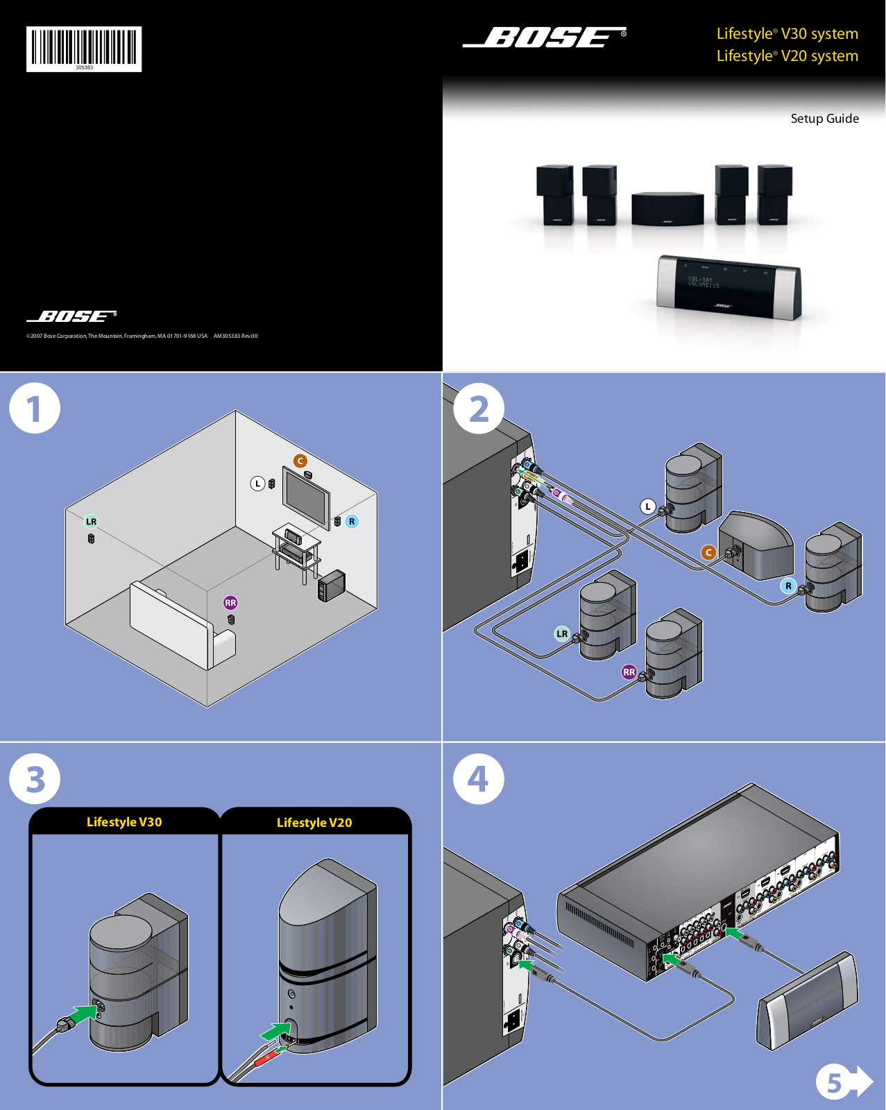 BOSE Lifestyle V30 Installation Guide