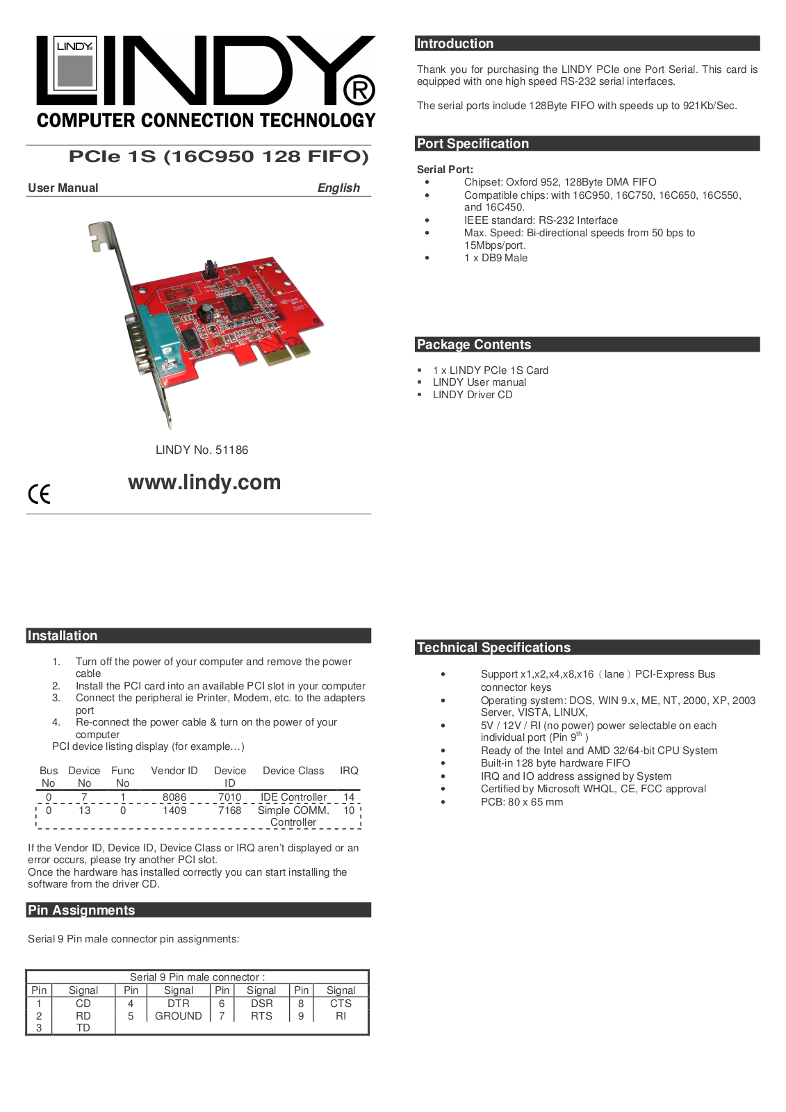 Lindy 51186 User Manual - ManualMachine.com