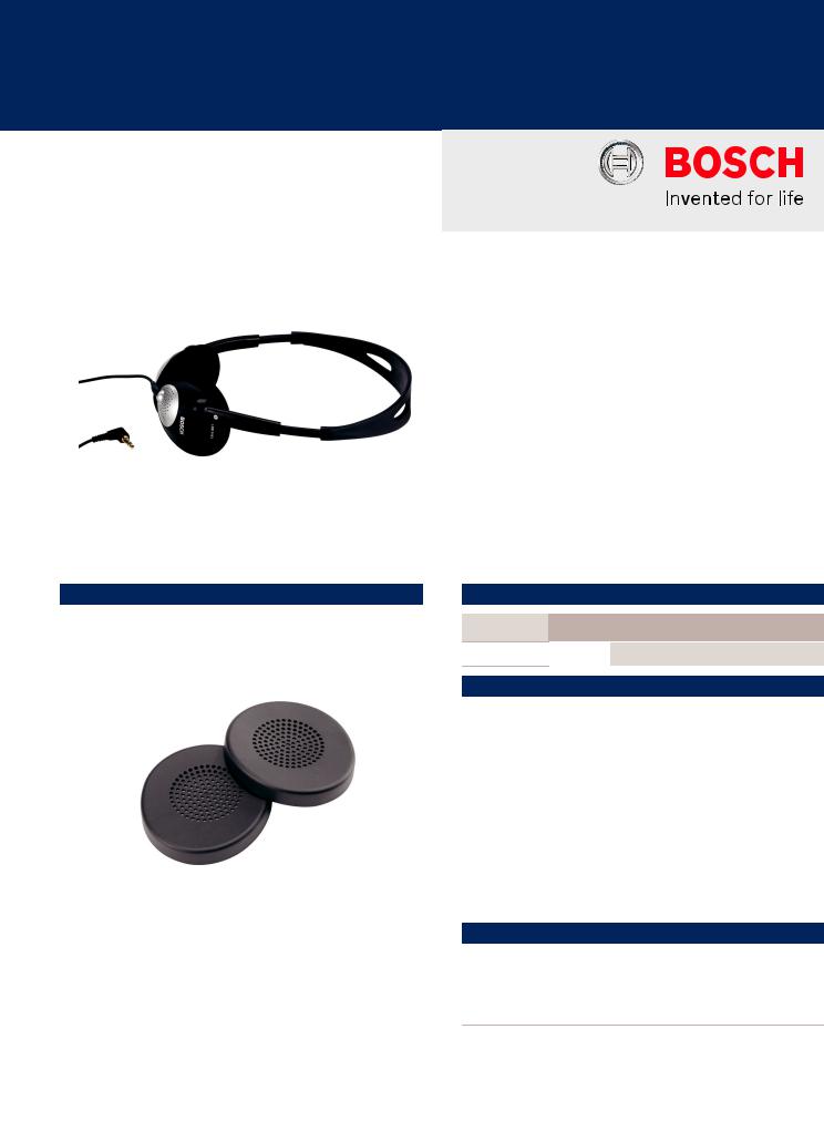 Bosch LBB3443-10, LBB3443-00 Specsheet