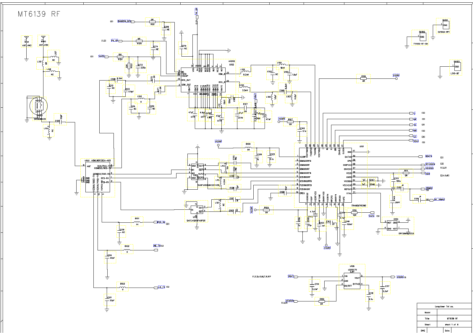 FLY DS185, X190B Schematic