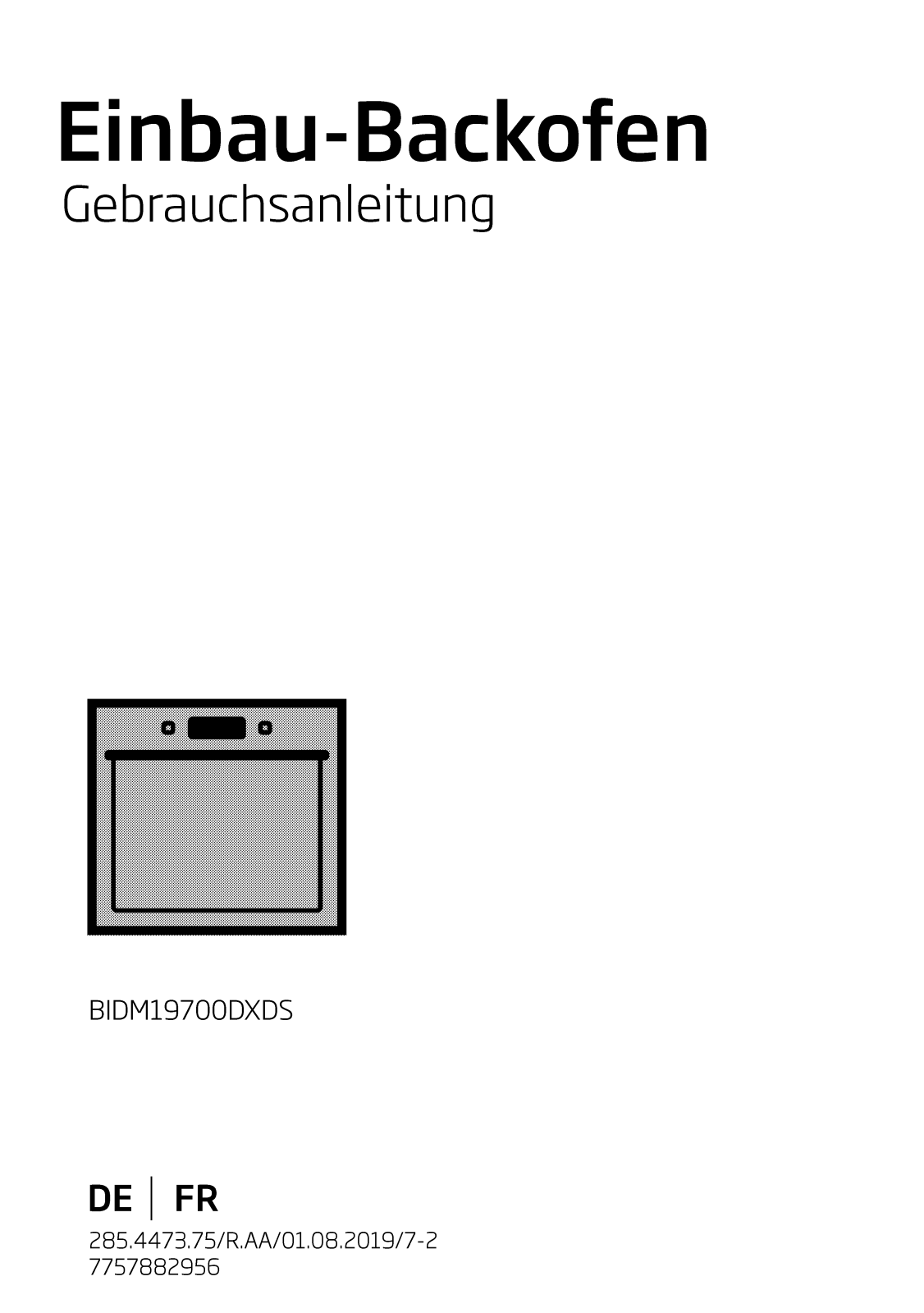 Beko BIDM19700DXDS User manual