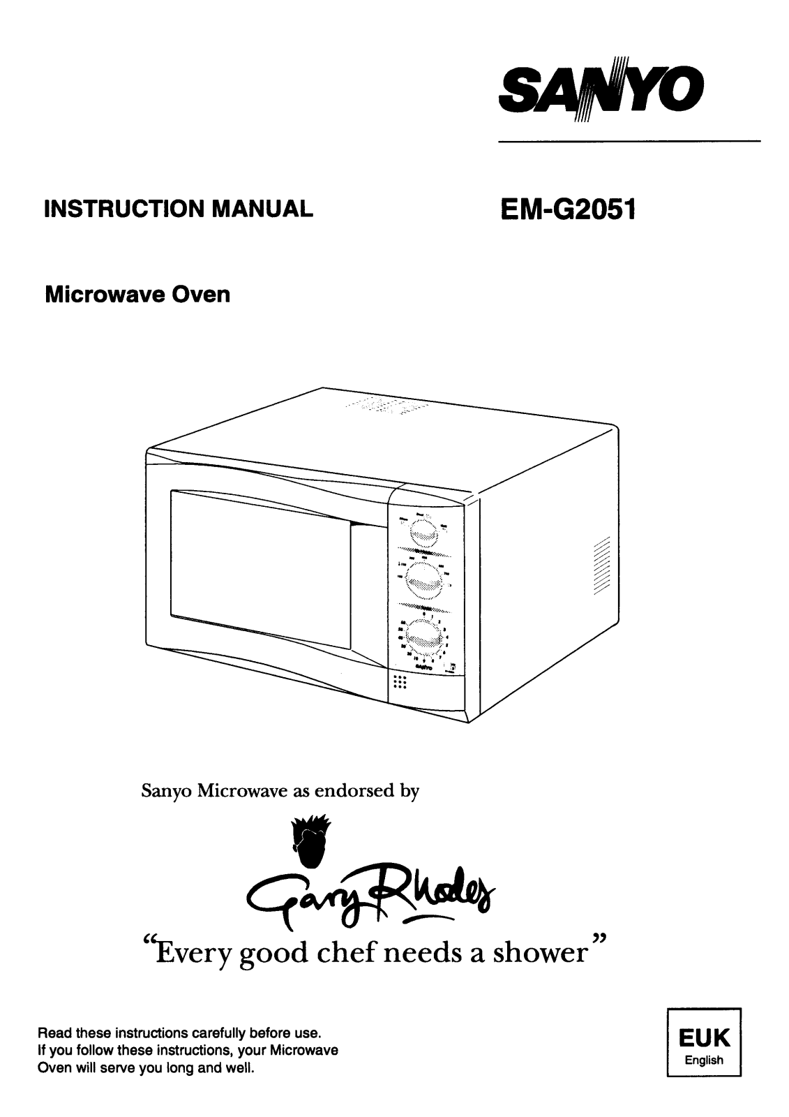 Sanyo EM-G2051 Instruction Manual