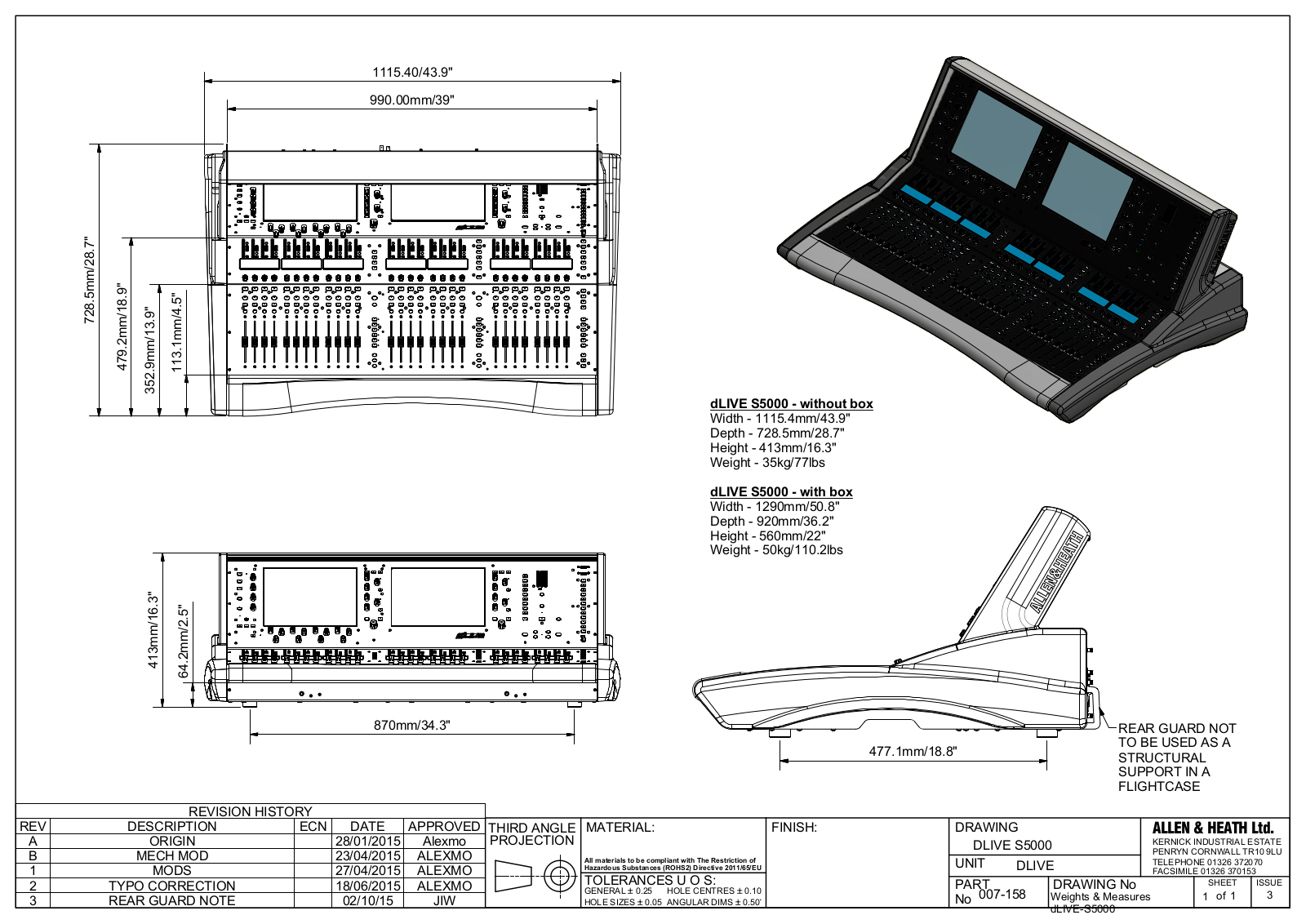 Allen & heath S5000 User Manual