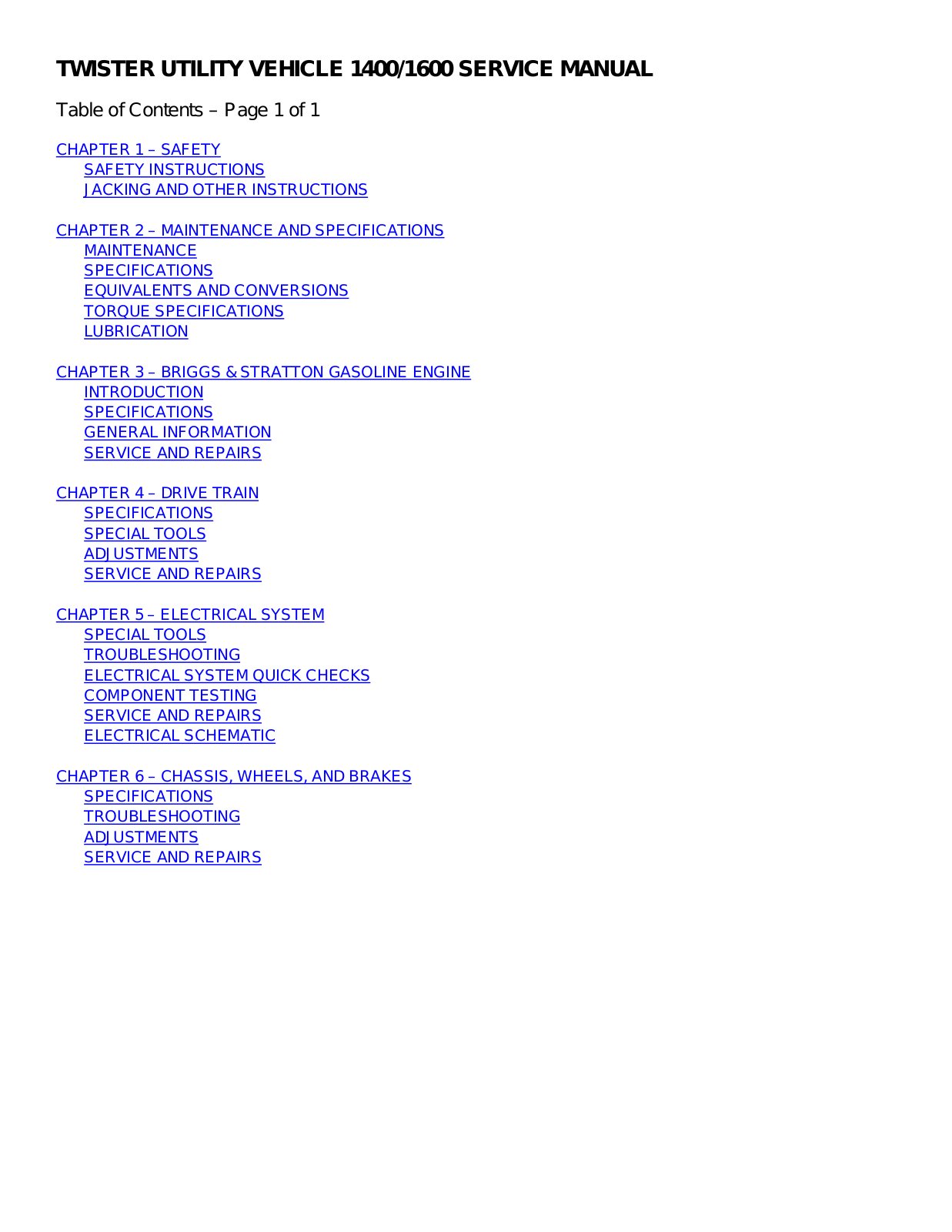 Toro 22311, 22429, 12003, 20021, 20829 Service Manual