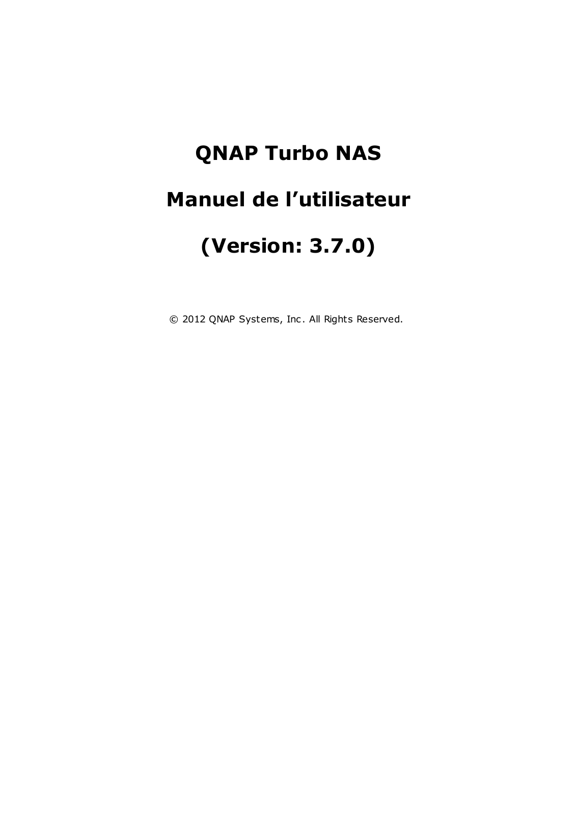 QNAP TS-412 User Manual