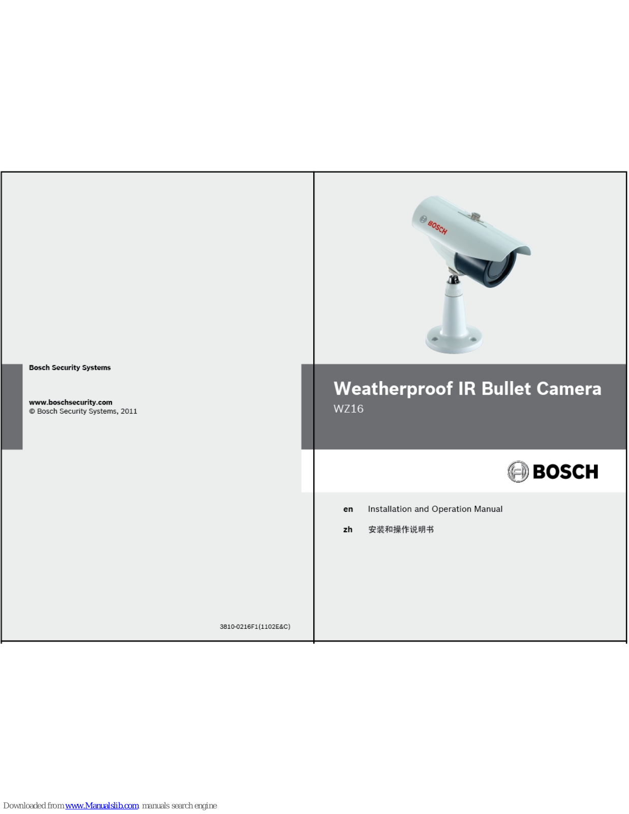 Bosch WZ16, logixx 1400 express, hbg76s650a, WZ218, GAS35LAFC Installation And Operation Manual