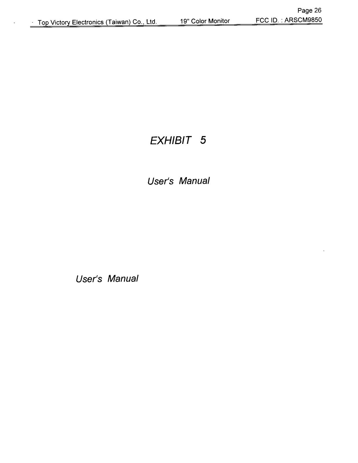 Top Victory Electronics CM9850 User Manual - ManualMachine.com