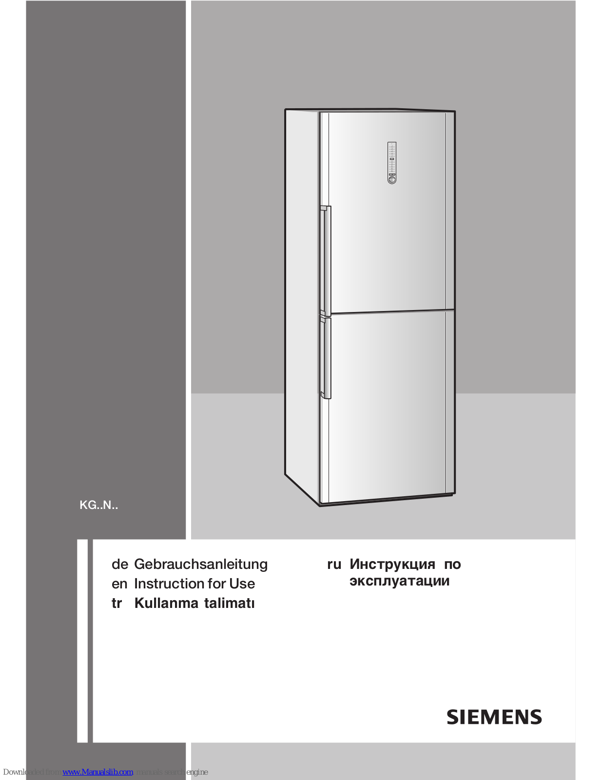 Siemens KG series N Instructions For Use Manual