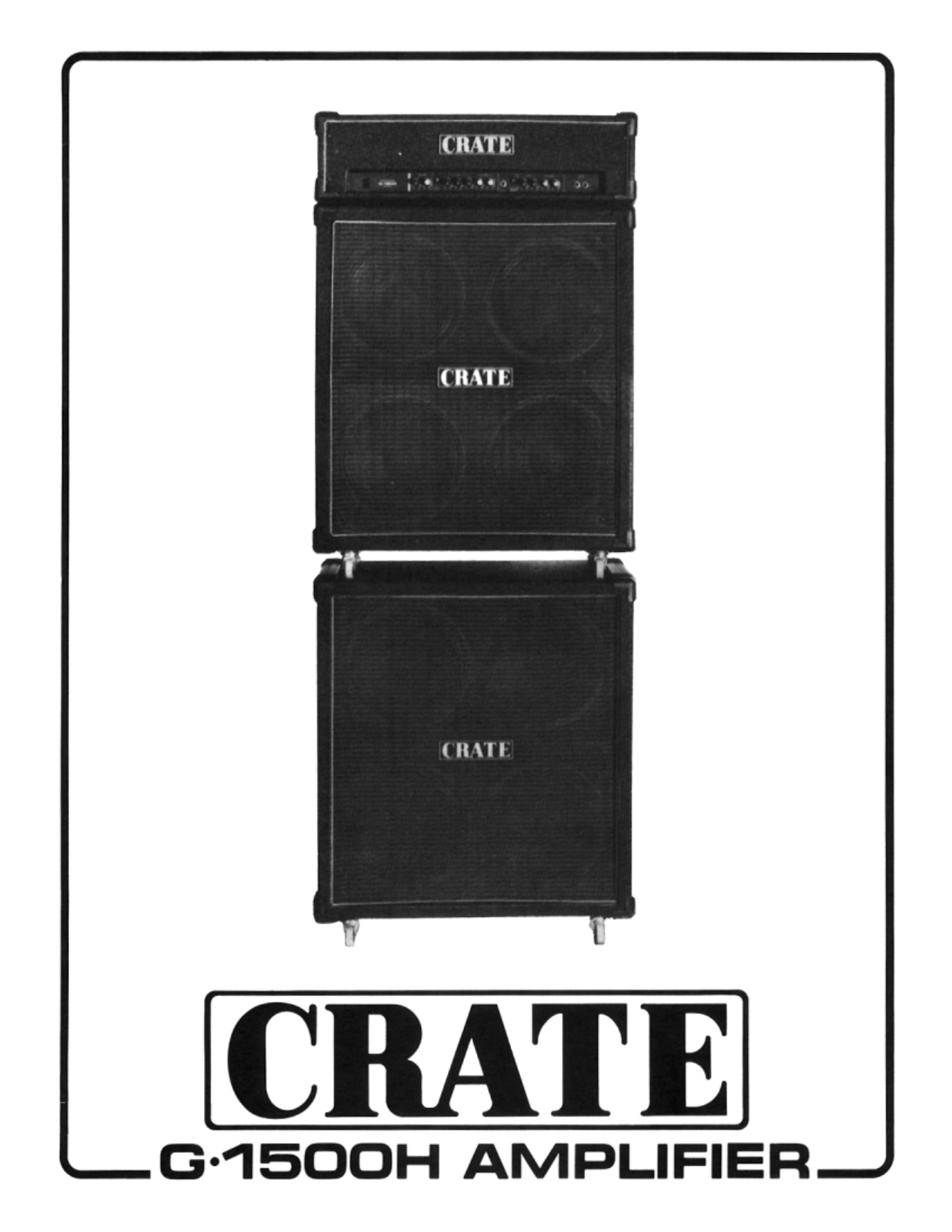 Crate Amplifiers G1500 User Manual