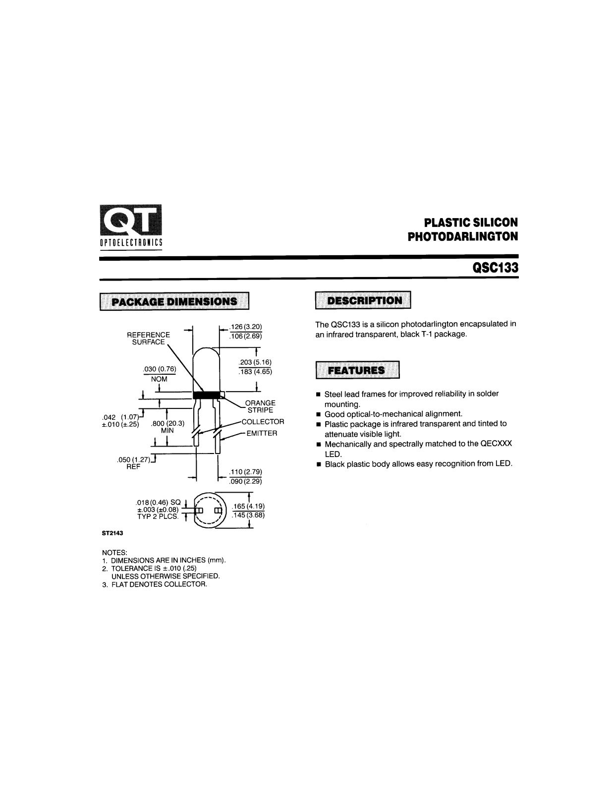 QT QSC133 Datasheet