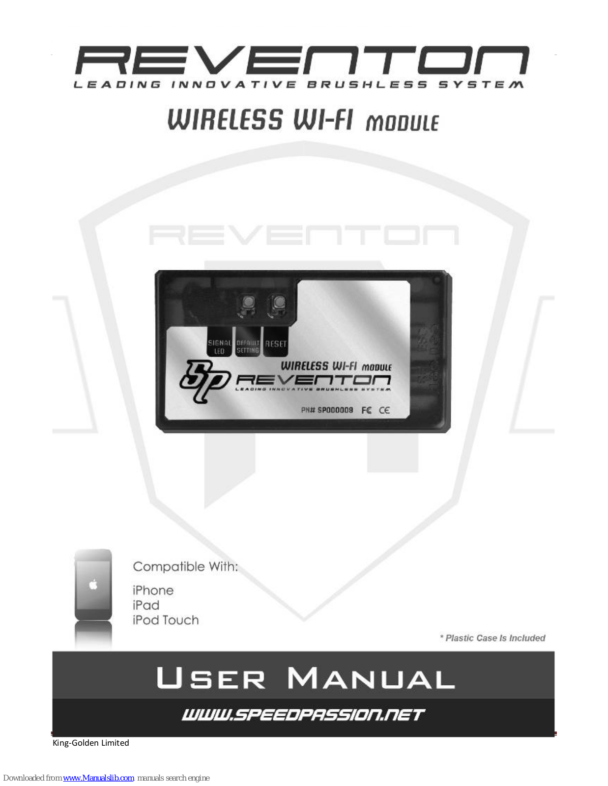 Speed Passion Reventon User Manual