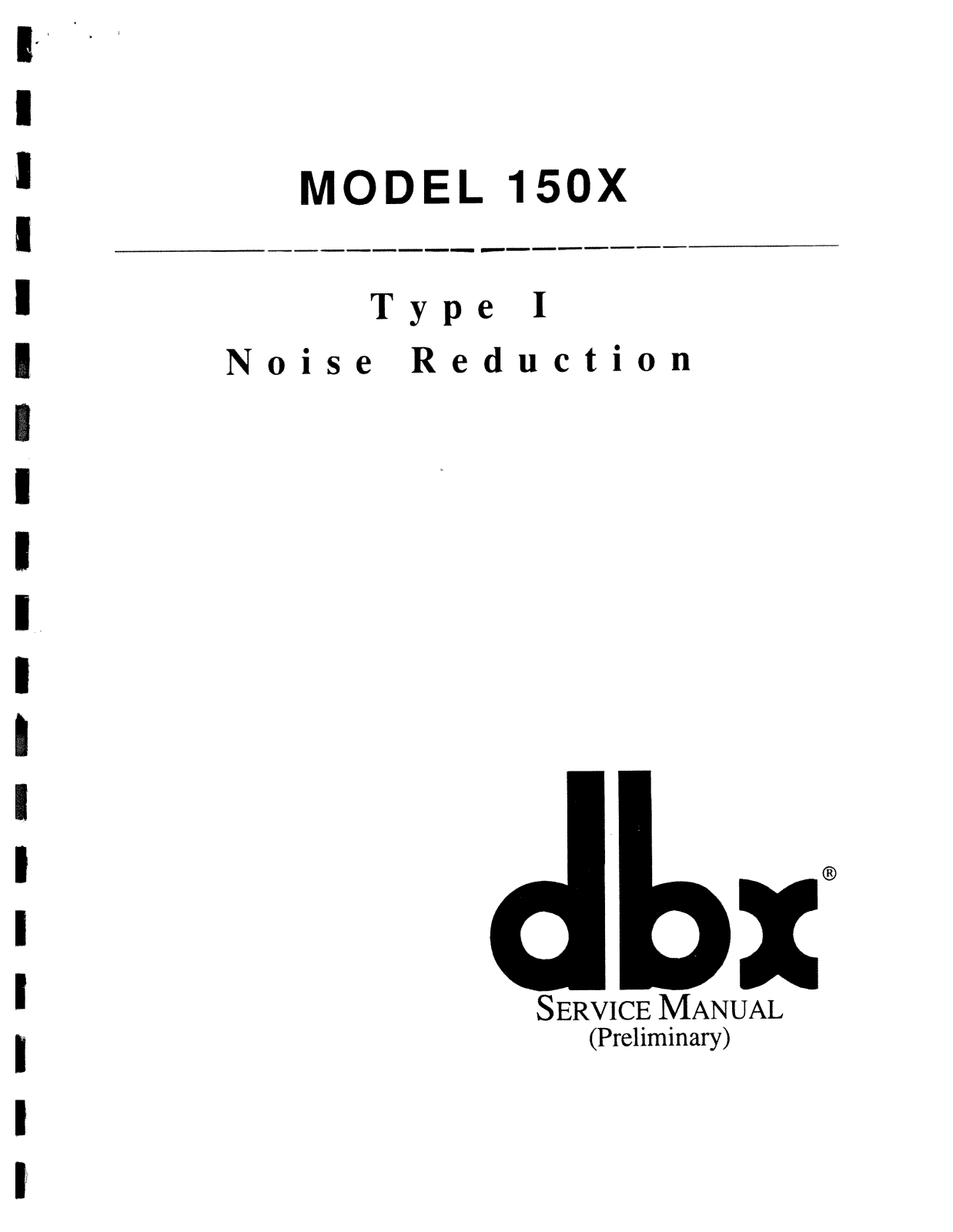 dbx 150X service manual