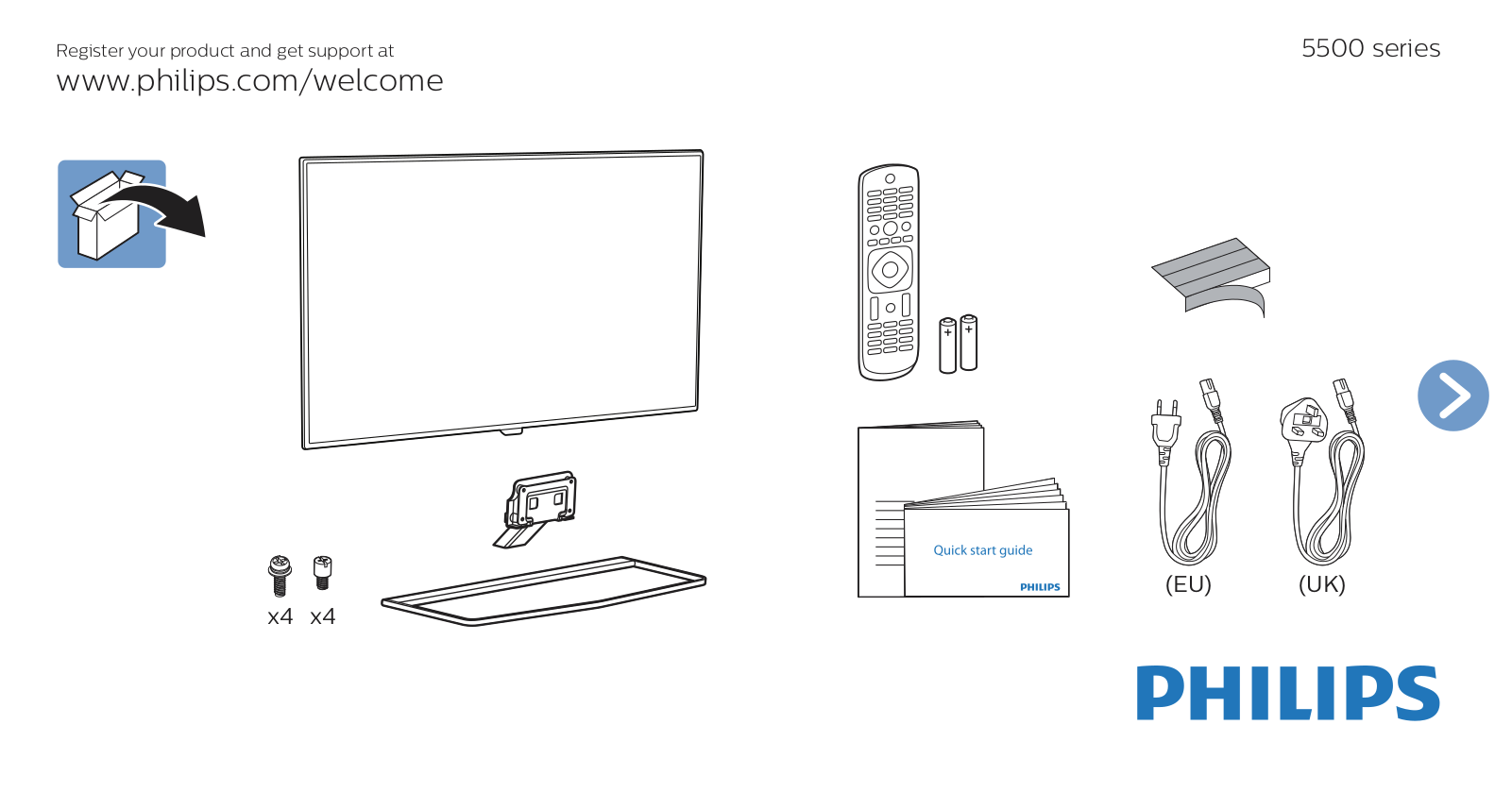 Philips 5500 Getting Started Guide