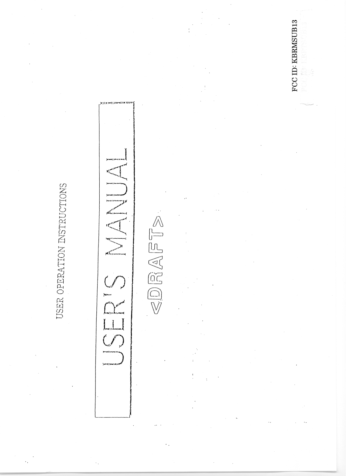 Marelli MSUB13 User Manual - ManualMachine.com