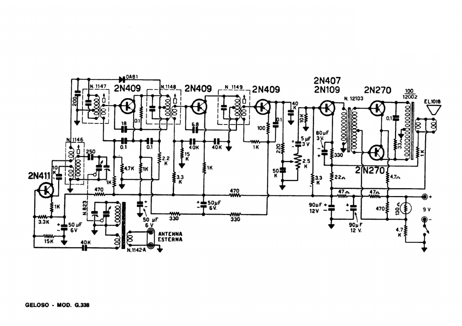 Geloso g338 schematic