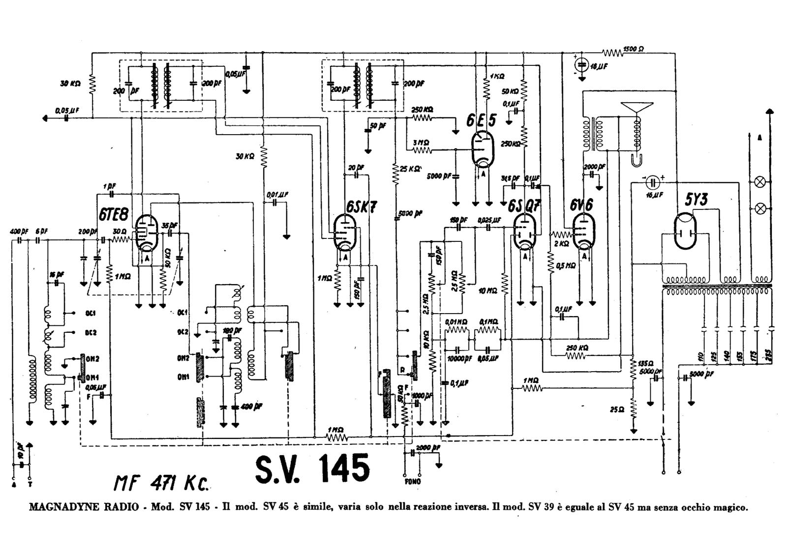 Magnadyne sv145 schematic