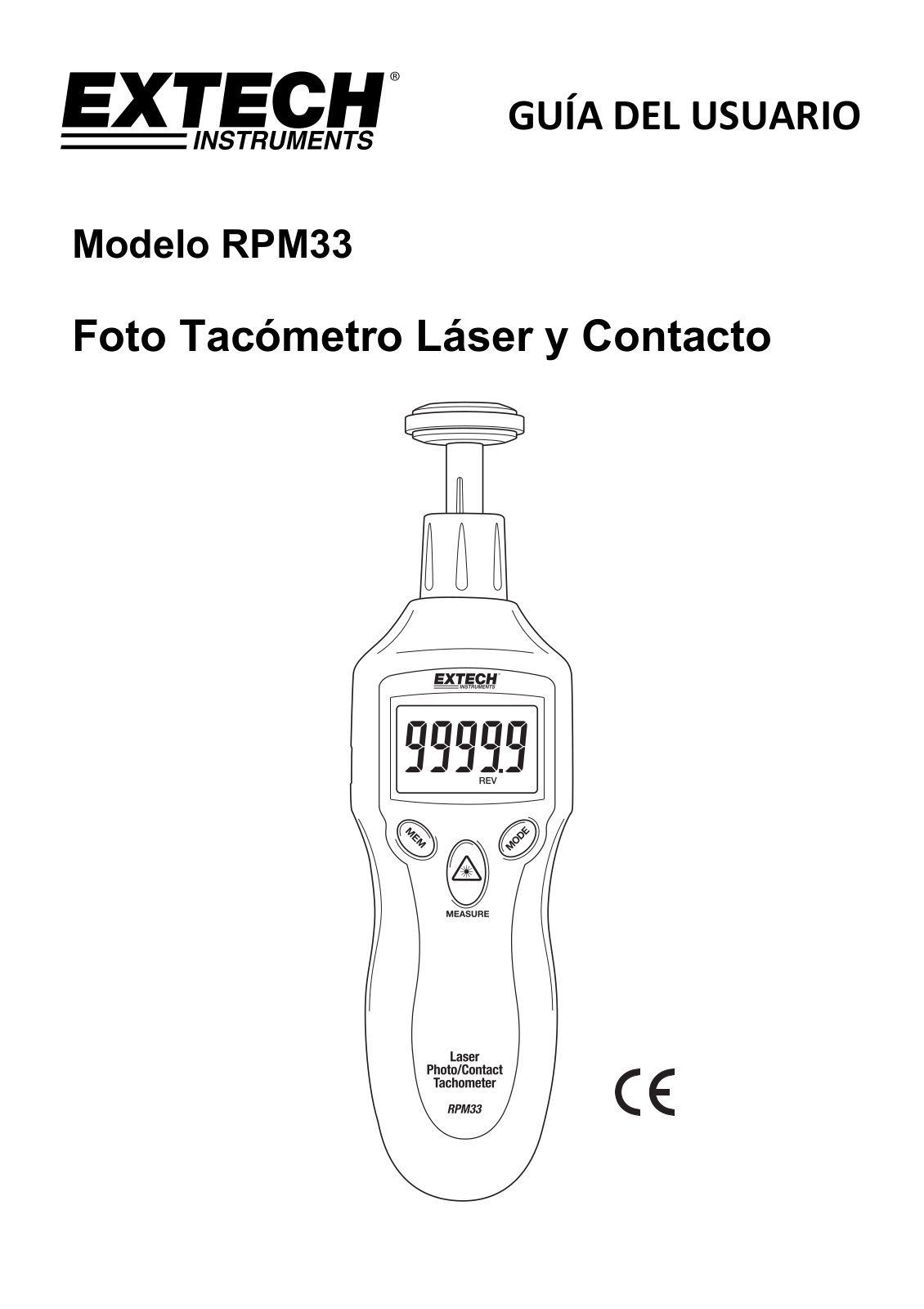 Extech RPM33 User guide