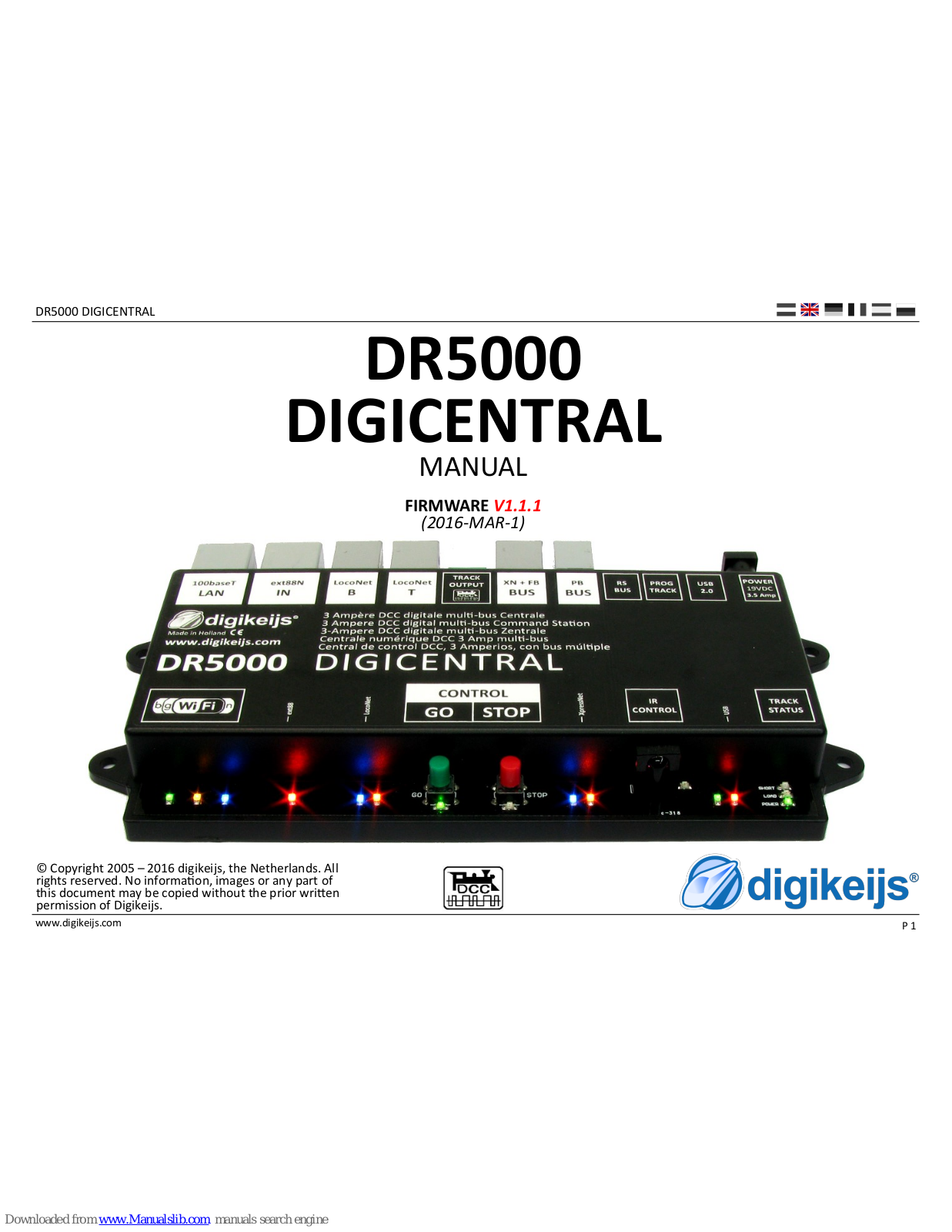 Digikeijs DR5000 User Manual