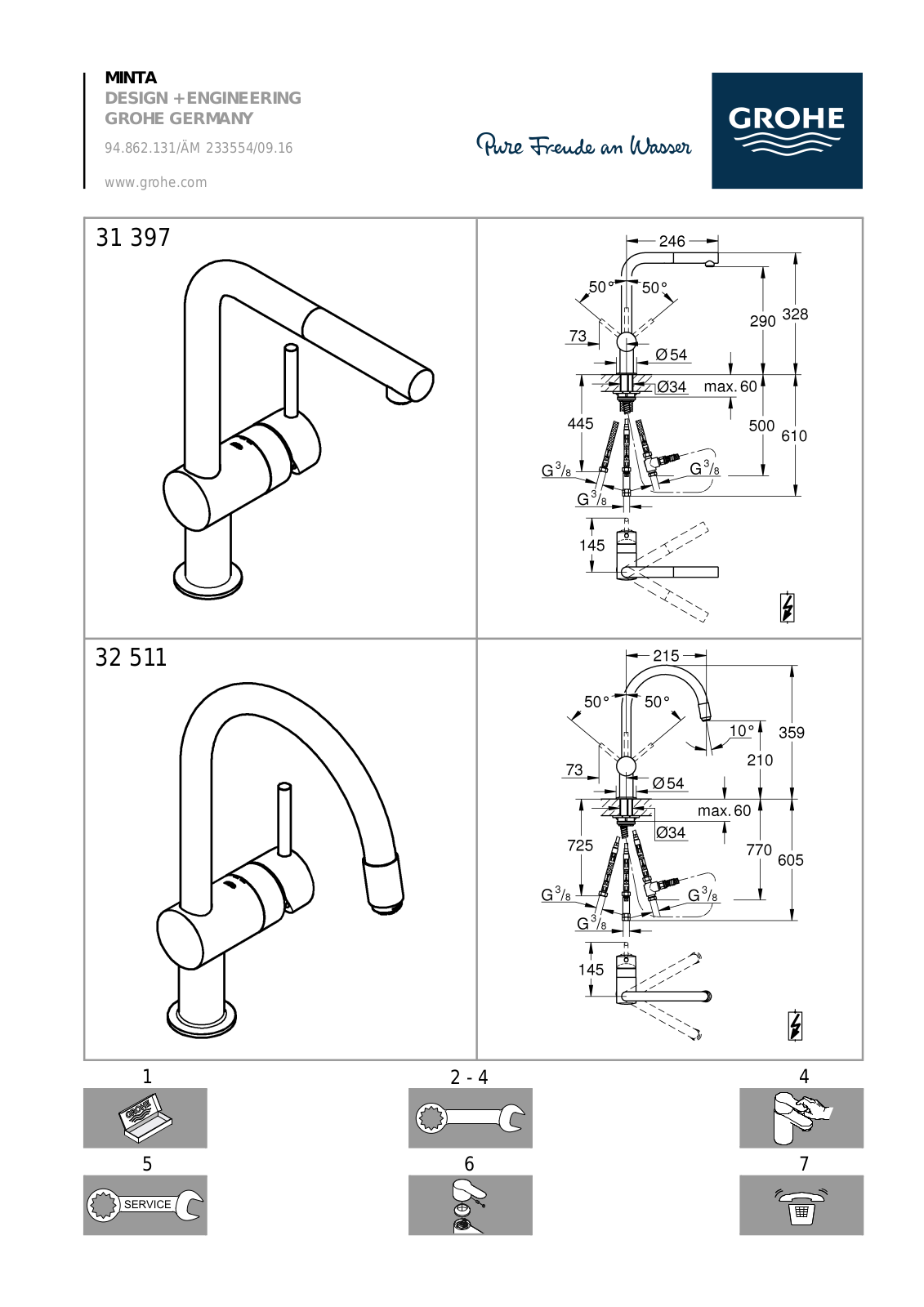 Grohe 31397000 Service Manual