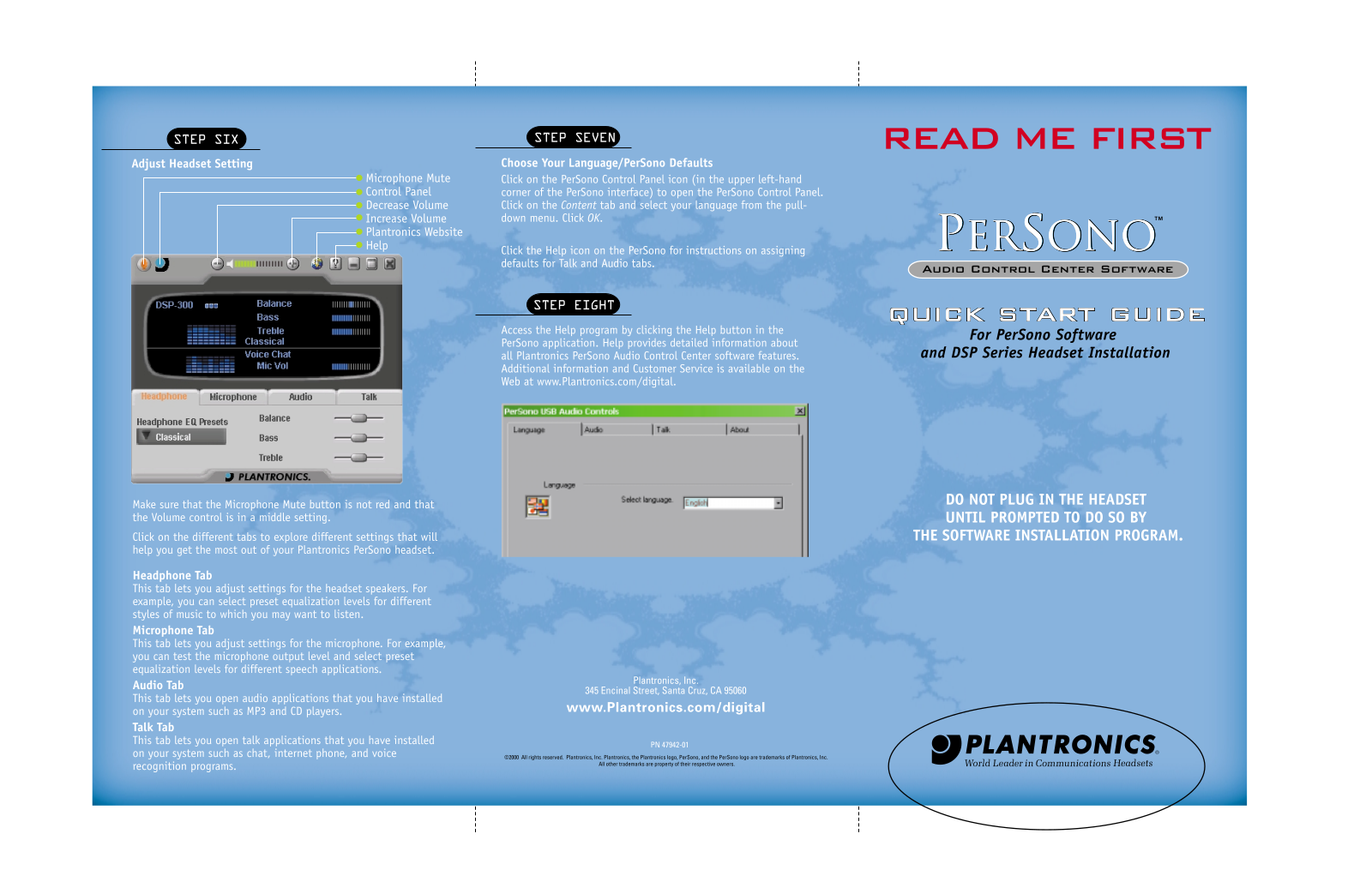 Plantronics PERSONO User Manual