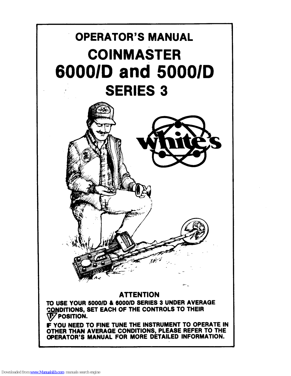 Whites Coinmaster 6000/D, coinmaster 5000/D Operator's Manual - ManualMachine.com