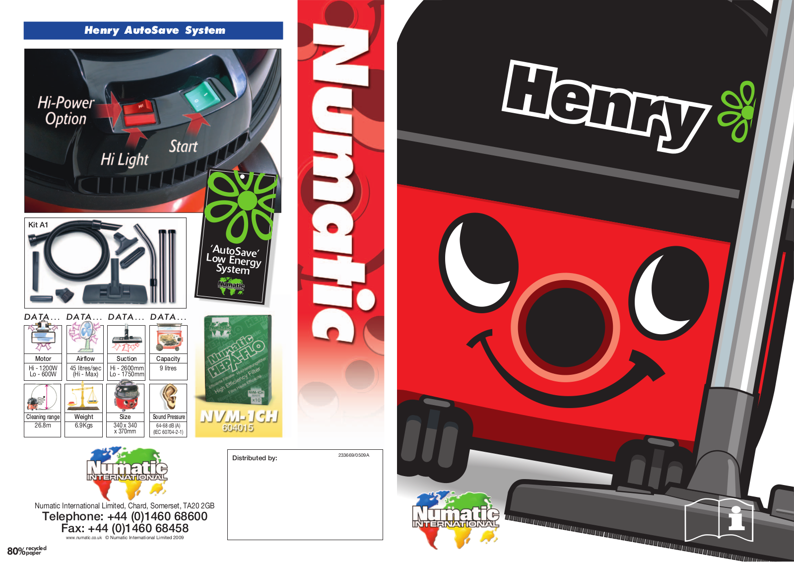 NUMATIC HENRY User Manual