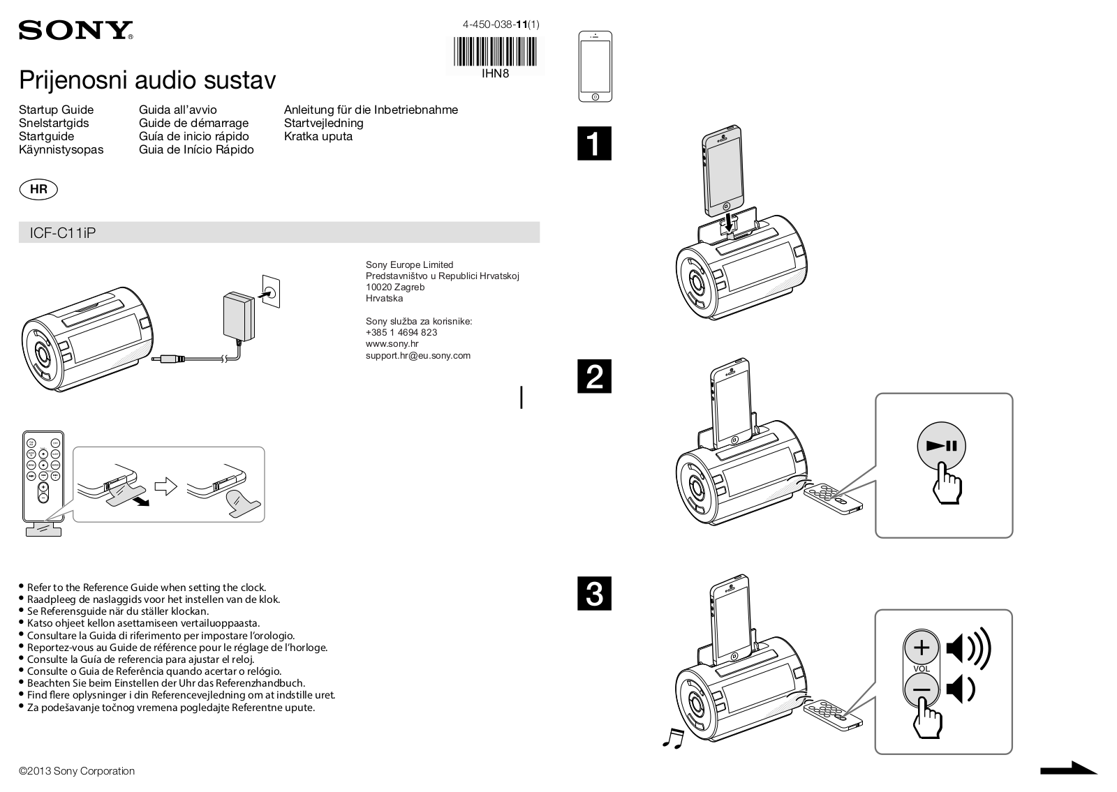 Sony ICF-C11iP Users guide - ManualMachine.com