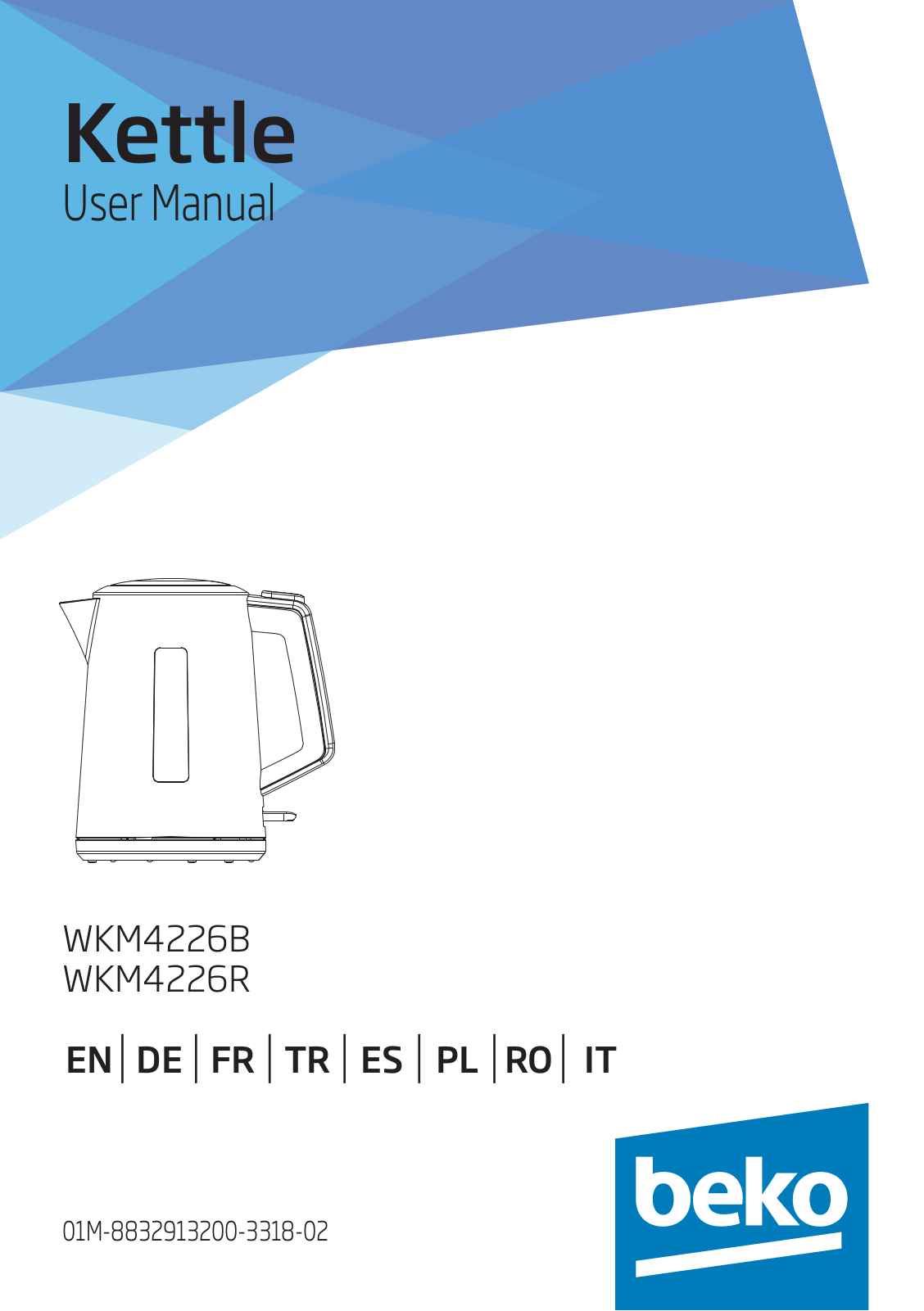 Beko WKM4226R, WKM4226B User manual