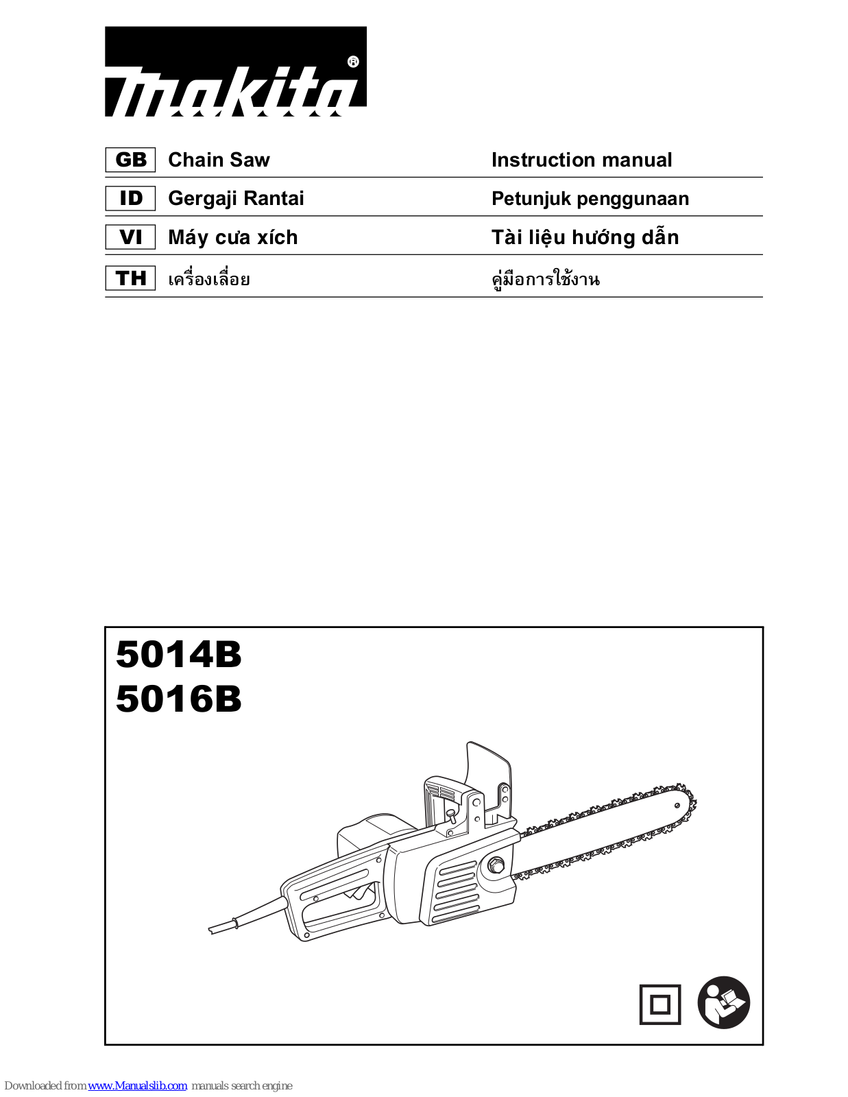 Makita 5014B, 5016B Instruction Manual