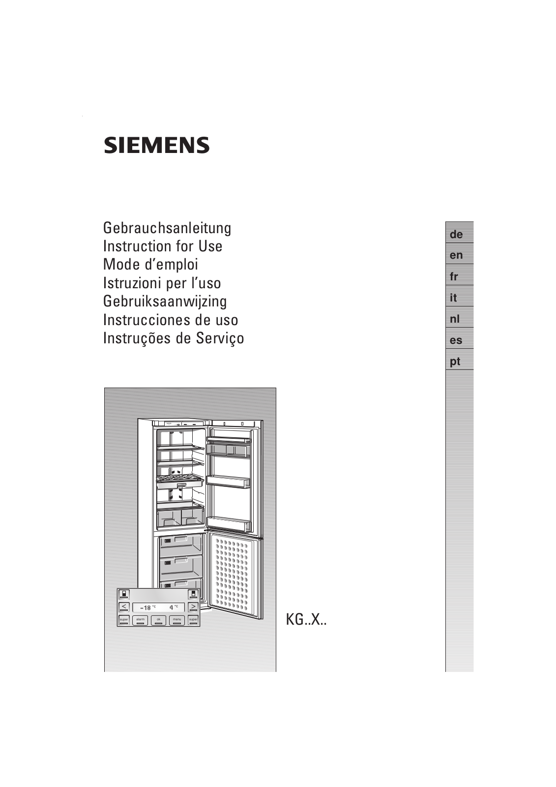 SIEMENS KG28XM40 User Manual