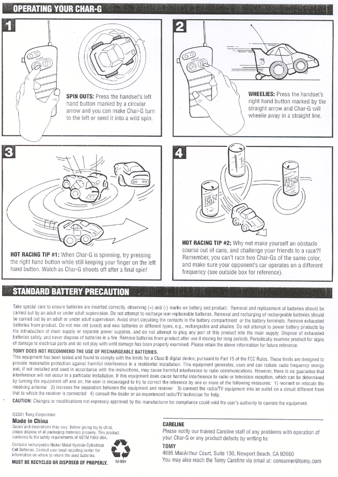 Tomy 2539CHAR-G27 Users Manual