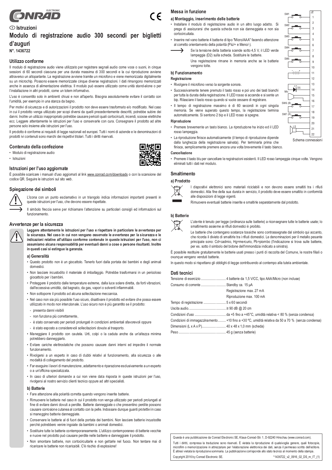 Conrad BRC36 Operation Manual