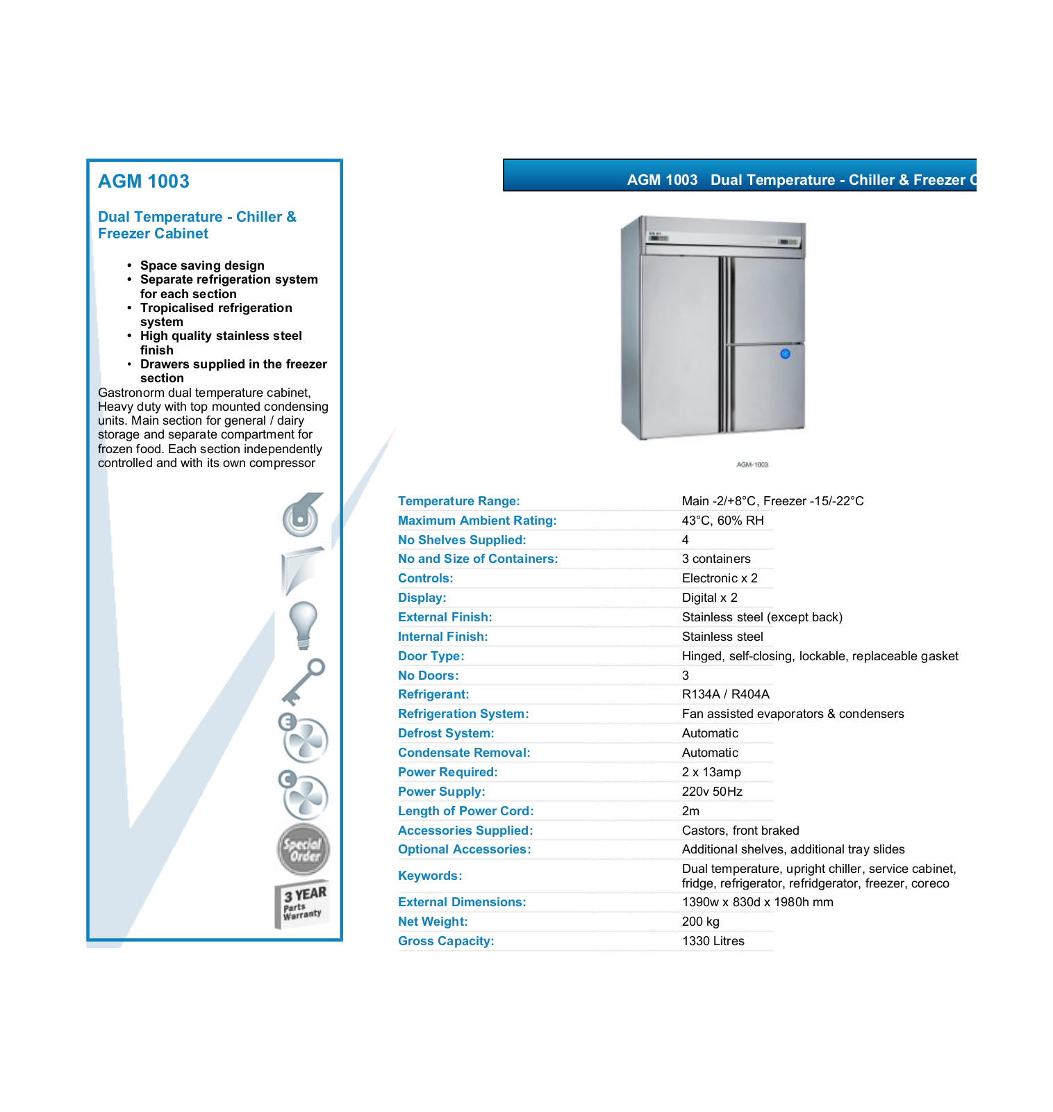 Valera AGM 1003 DATASHEET