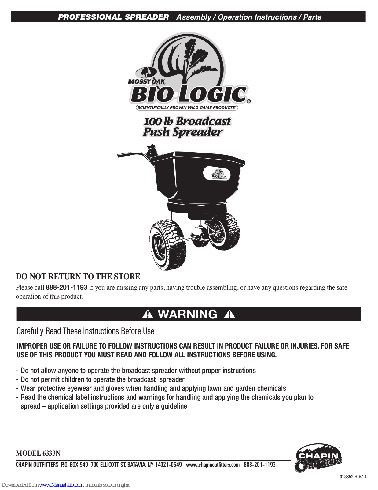 Bio-Logic 6333N Operating Instructions Manual - ManualMachine.com