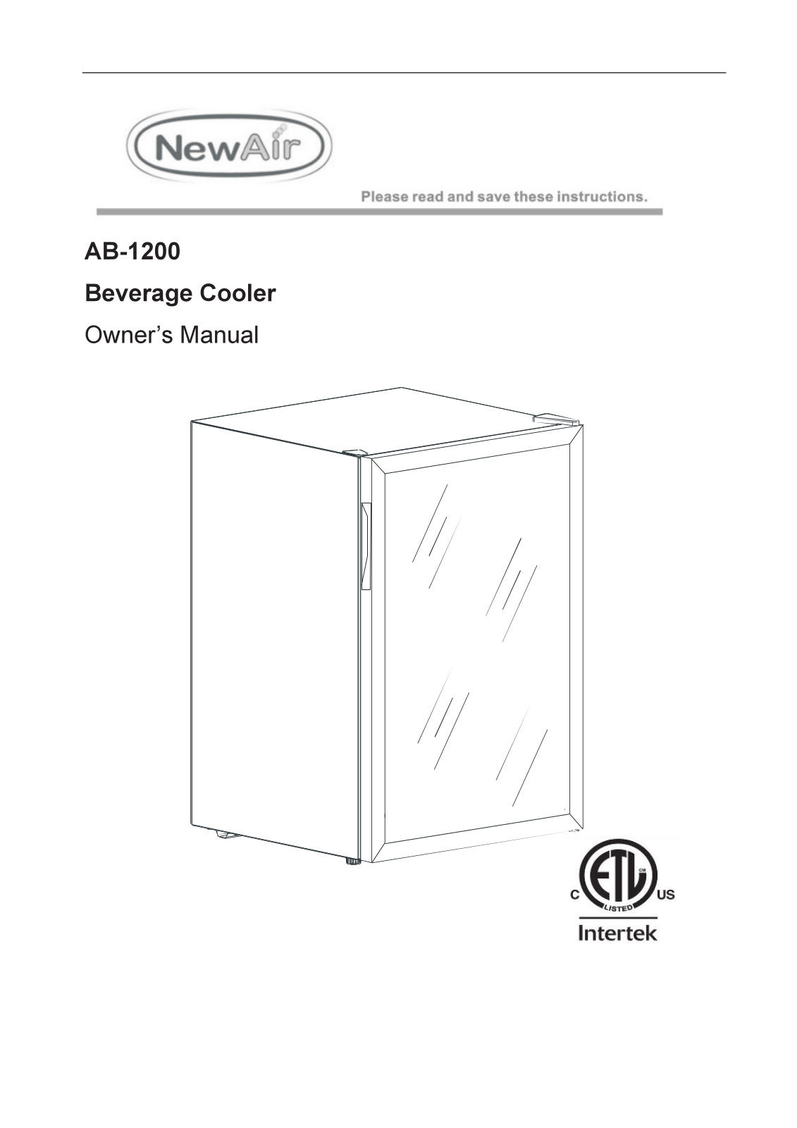 NewAir AB1200 User Manual