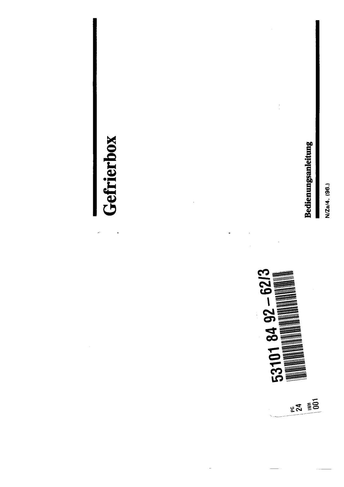 Zanussi ZVF50, ZV50 User Manual