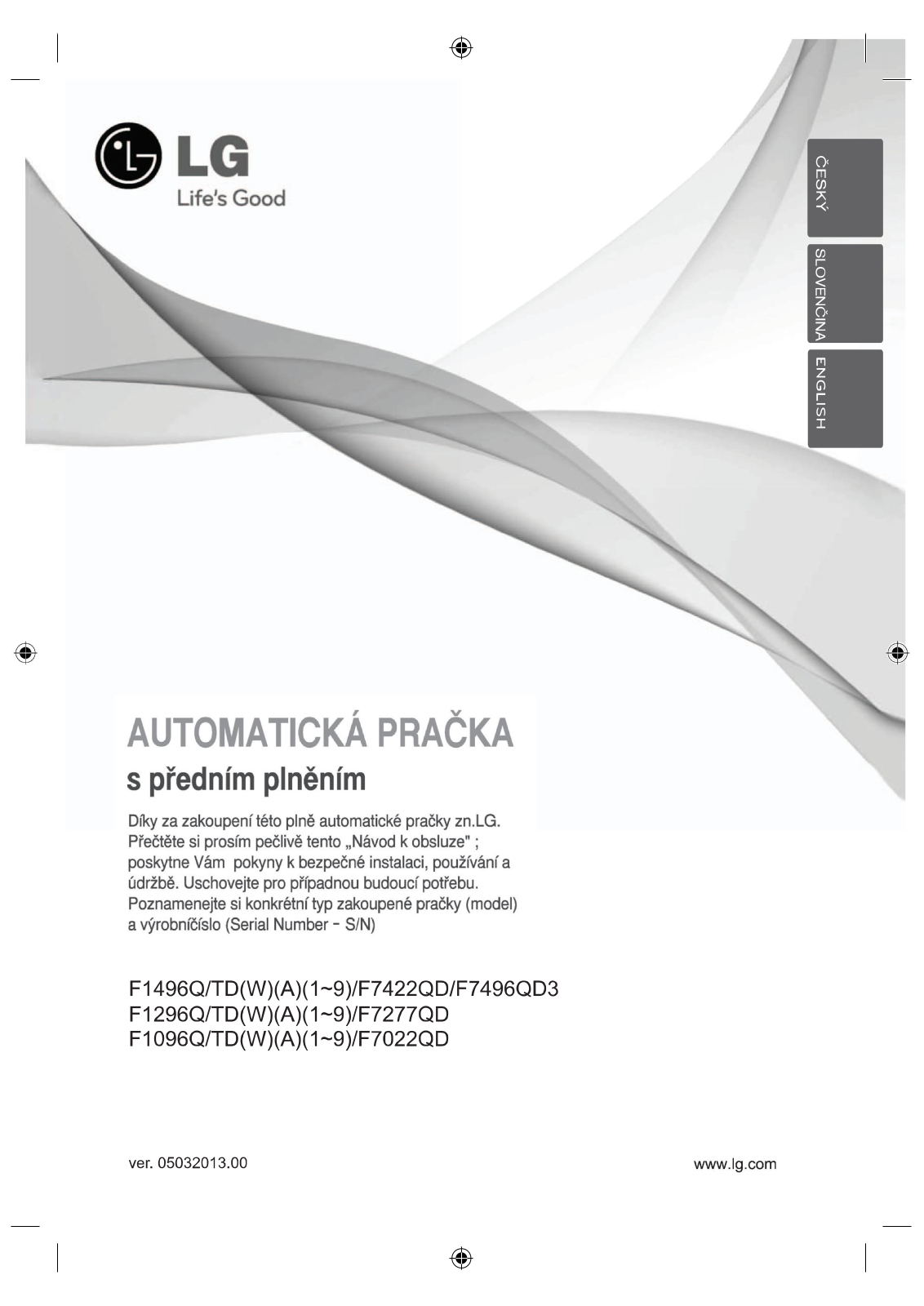 LG F7096QD User Manual
