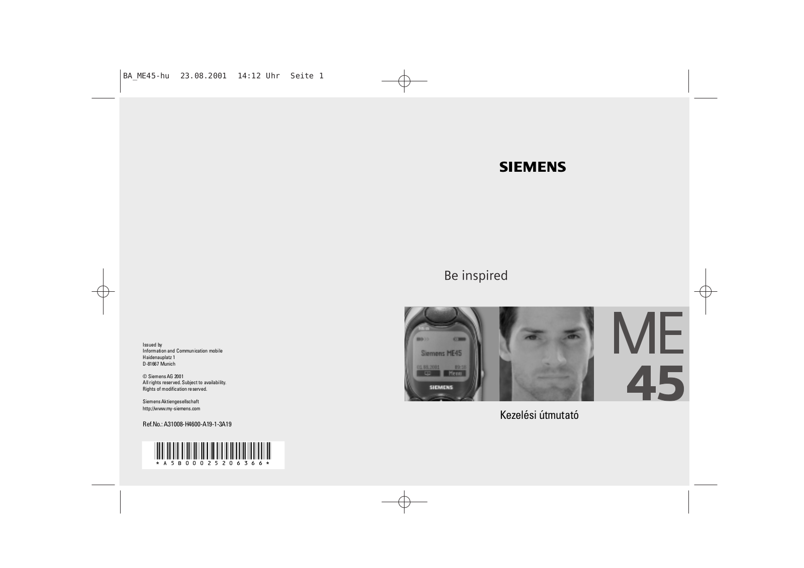 Siemens ME45 User Manual