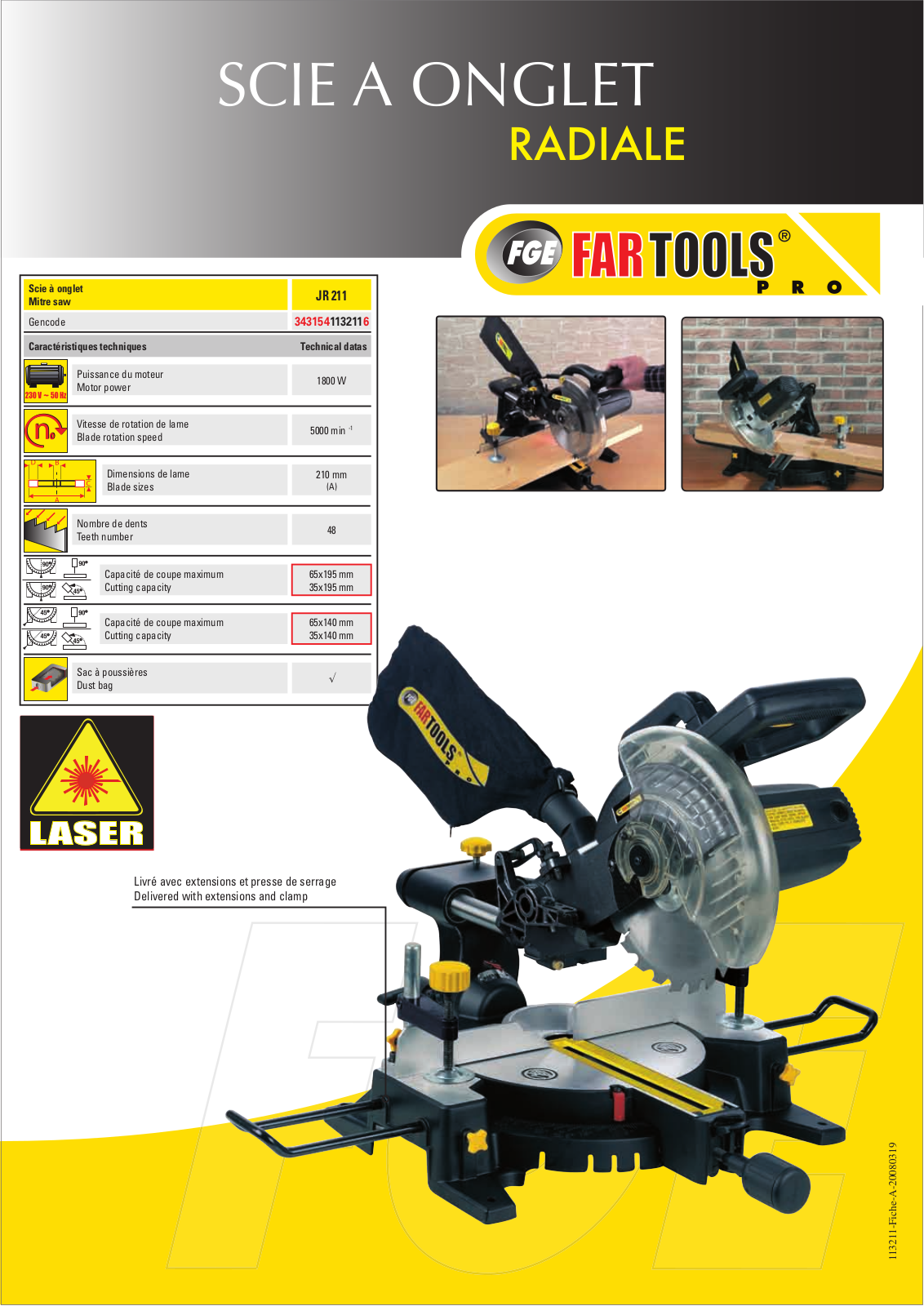 FARTOOLS JR211 User Manual