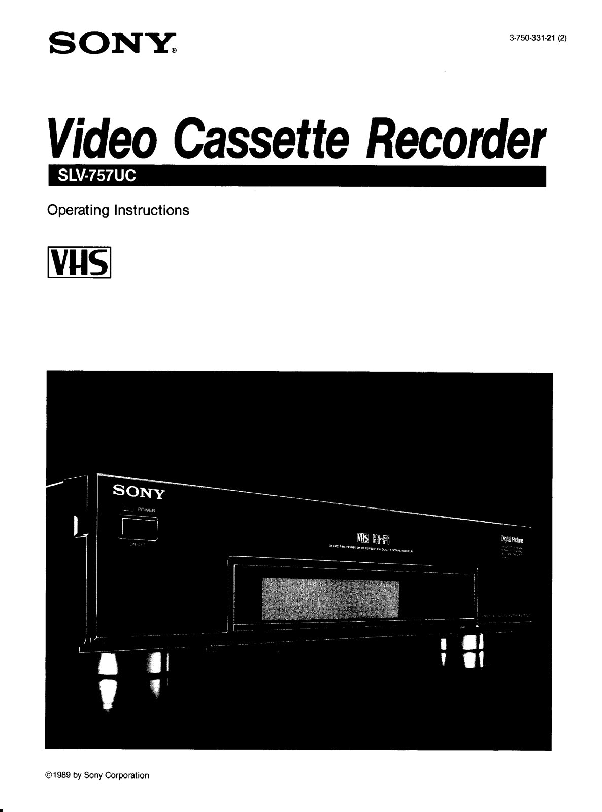 Sony SL-V757UC User Manual